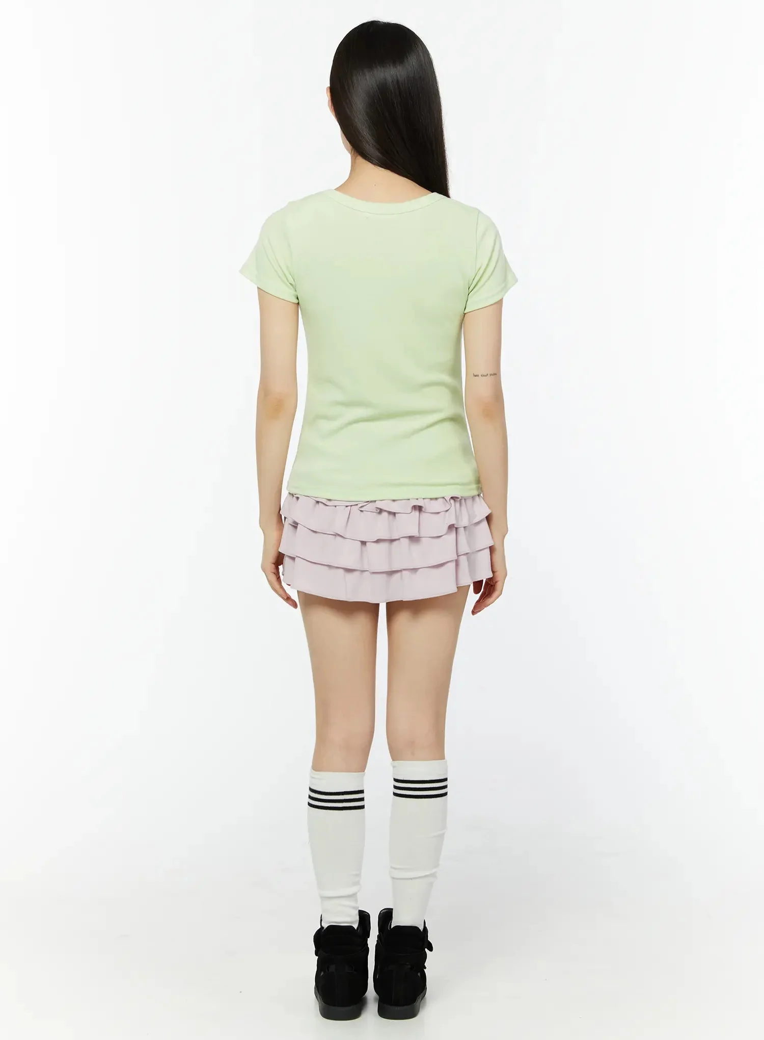 Essential Crew Neck T-Shirt IU518 - Image 4