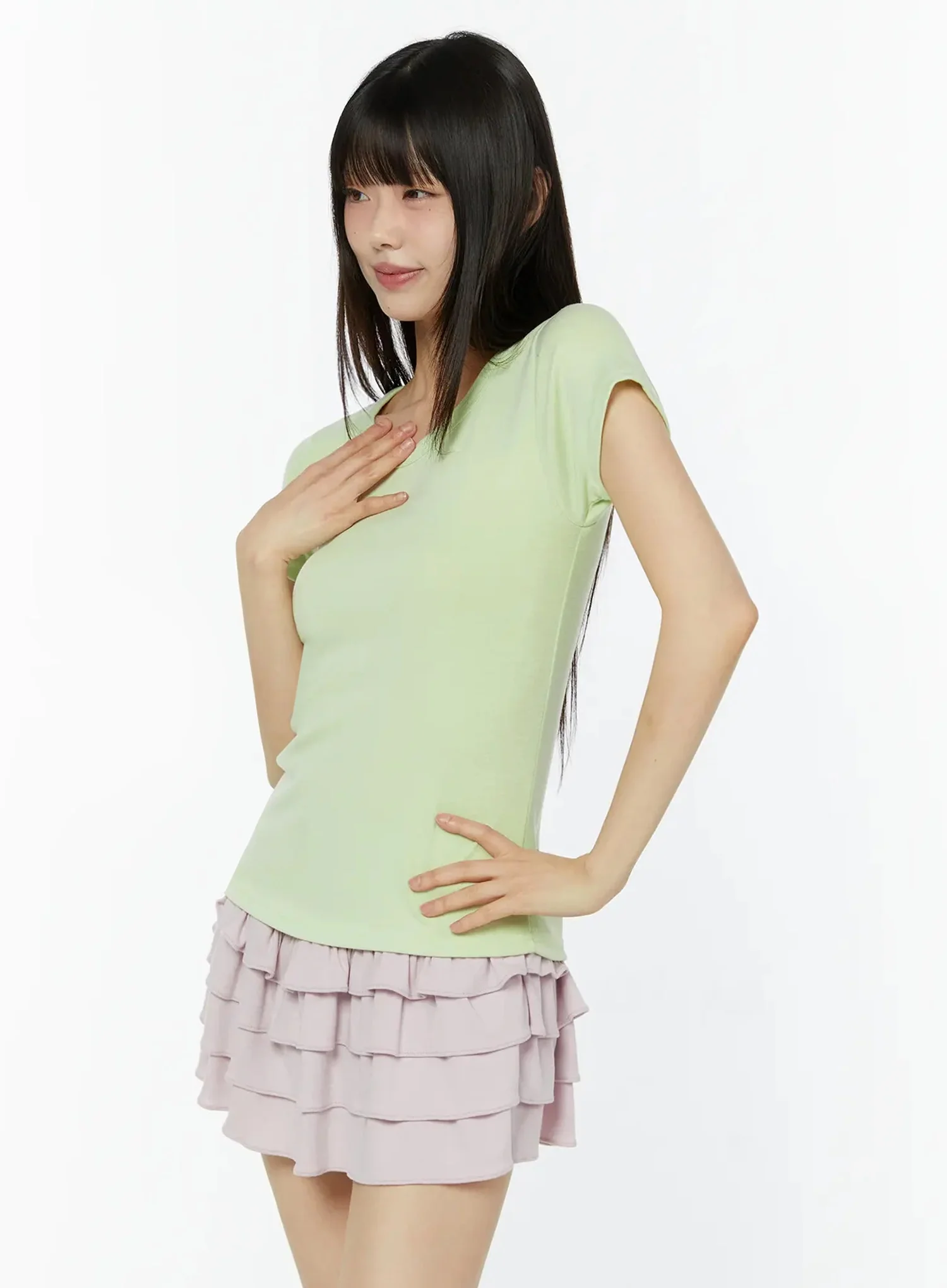Essential Crew Neck T-Shirt IU518 - Image 7