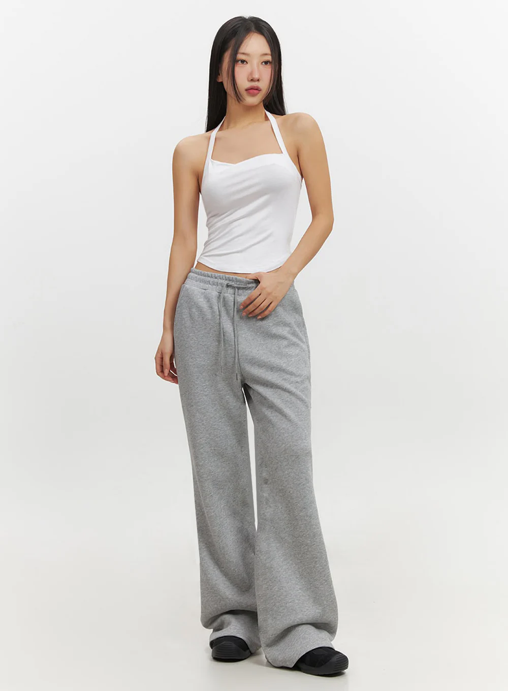 Essential Halter-Neck Crop Cami Top IF510 - Image 12