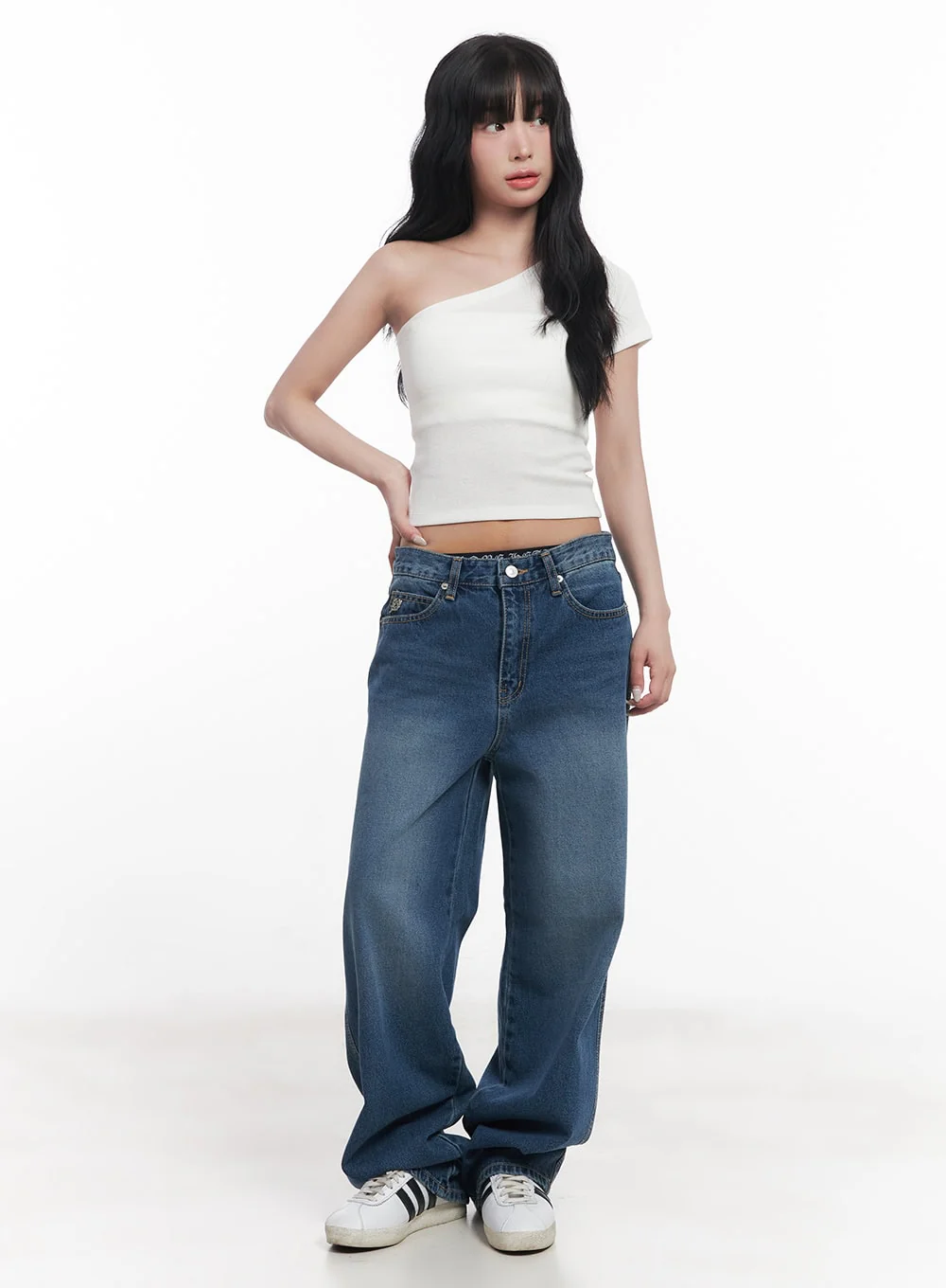 Essential One-Shoulder Crop Top CY527 - Image 4