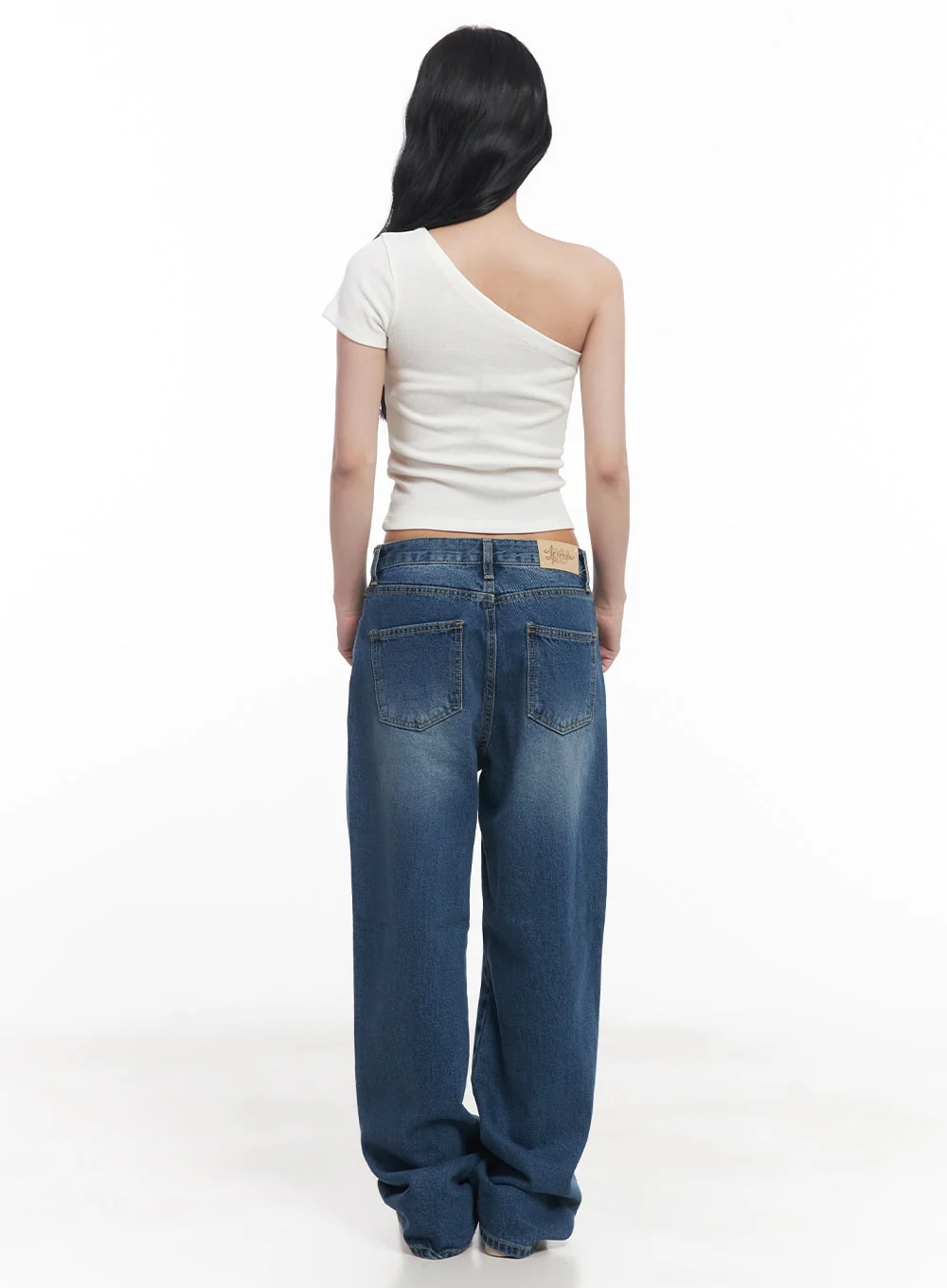Essential One-Shoulder Crop Top CY527 - Image 9