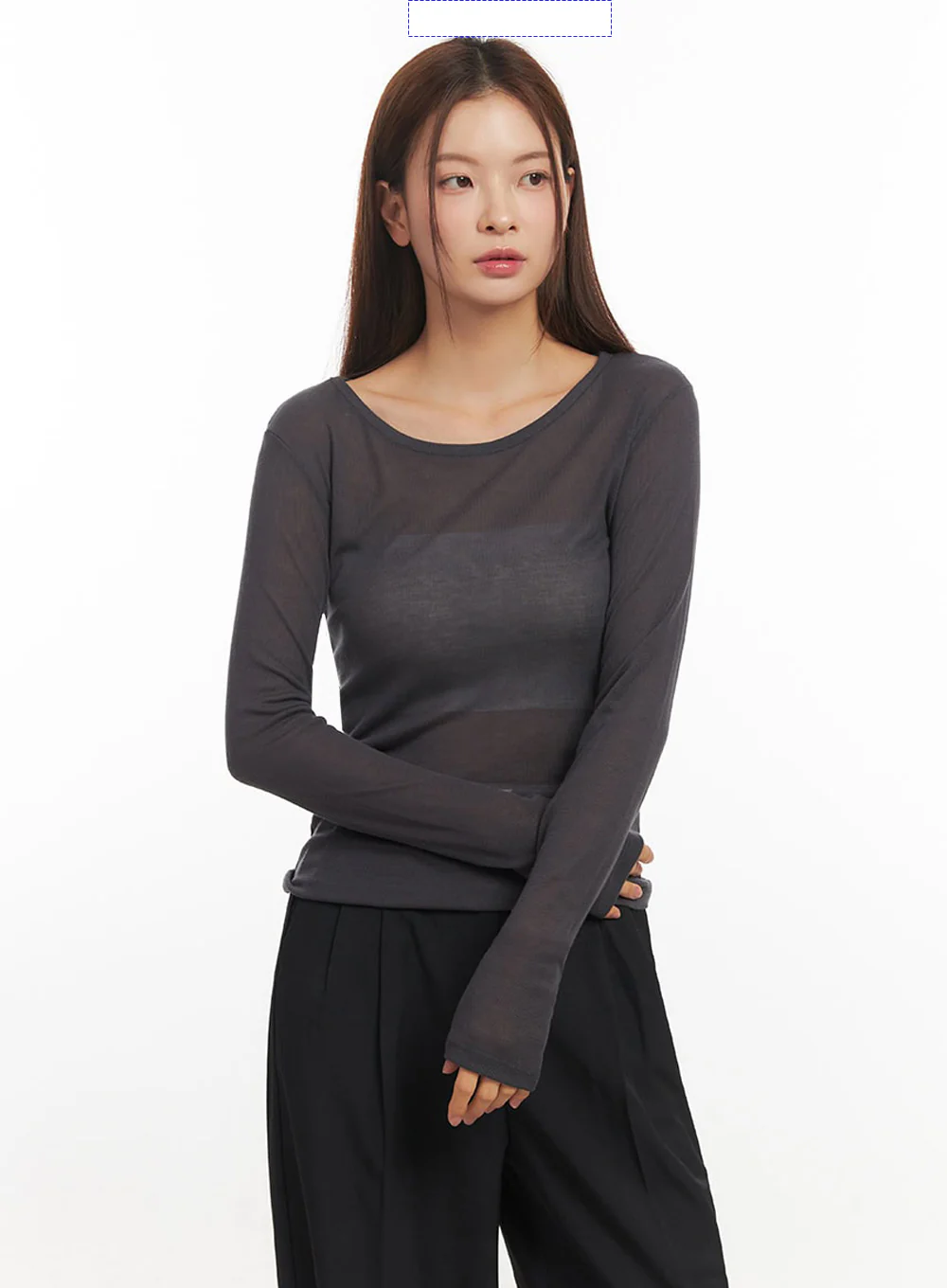 Essential Sheer Long-Sleeve Top IM524 - Image 18