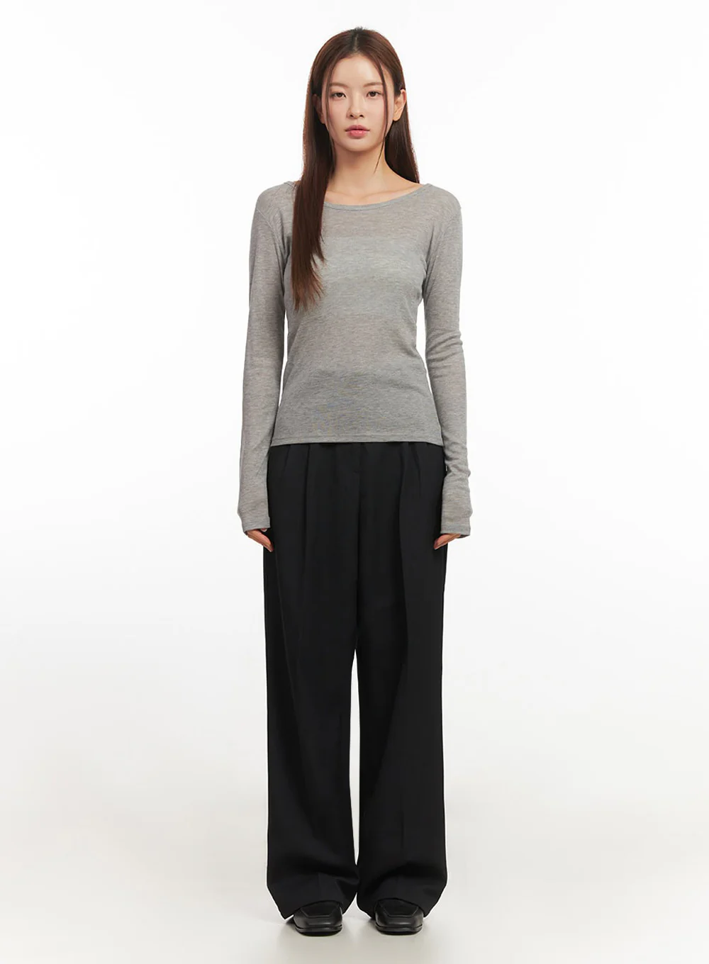 Essential Sheer Long-Sleeve Top IM524 - Image 5