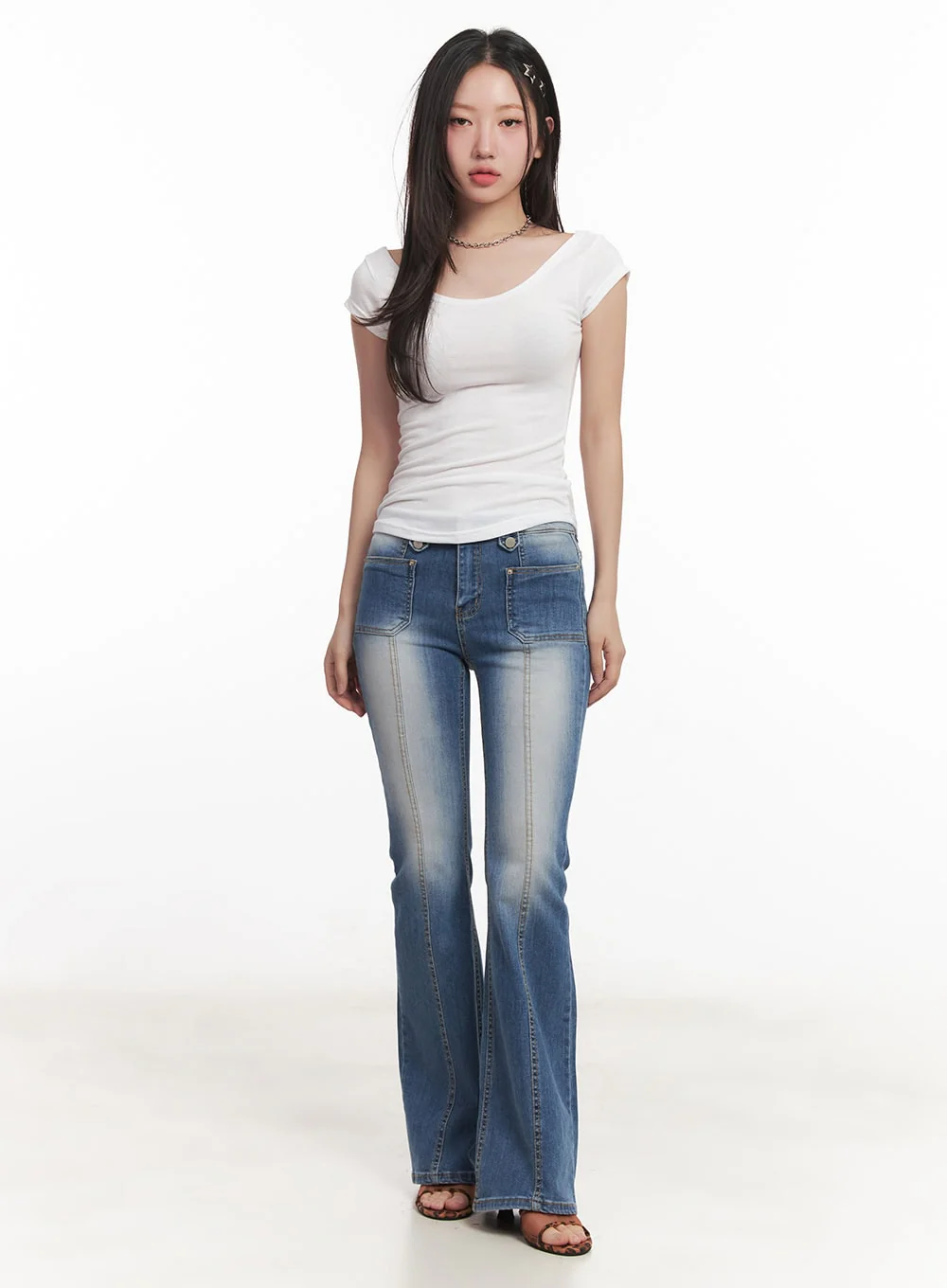 Essential Slim U-Neck Crop Top CA530 - Image 8