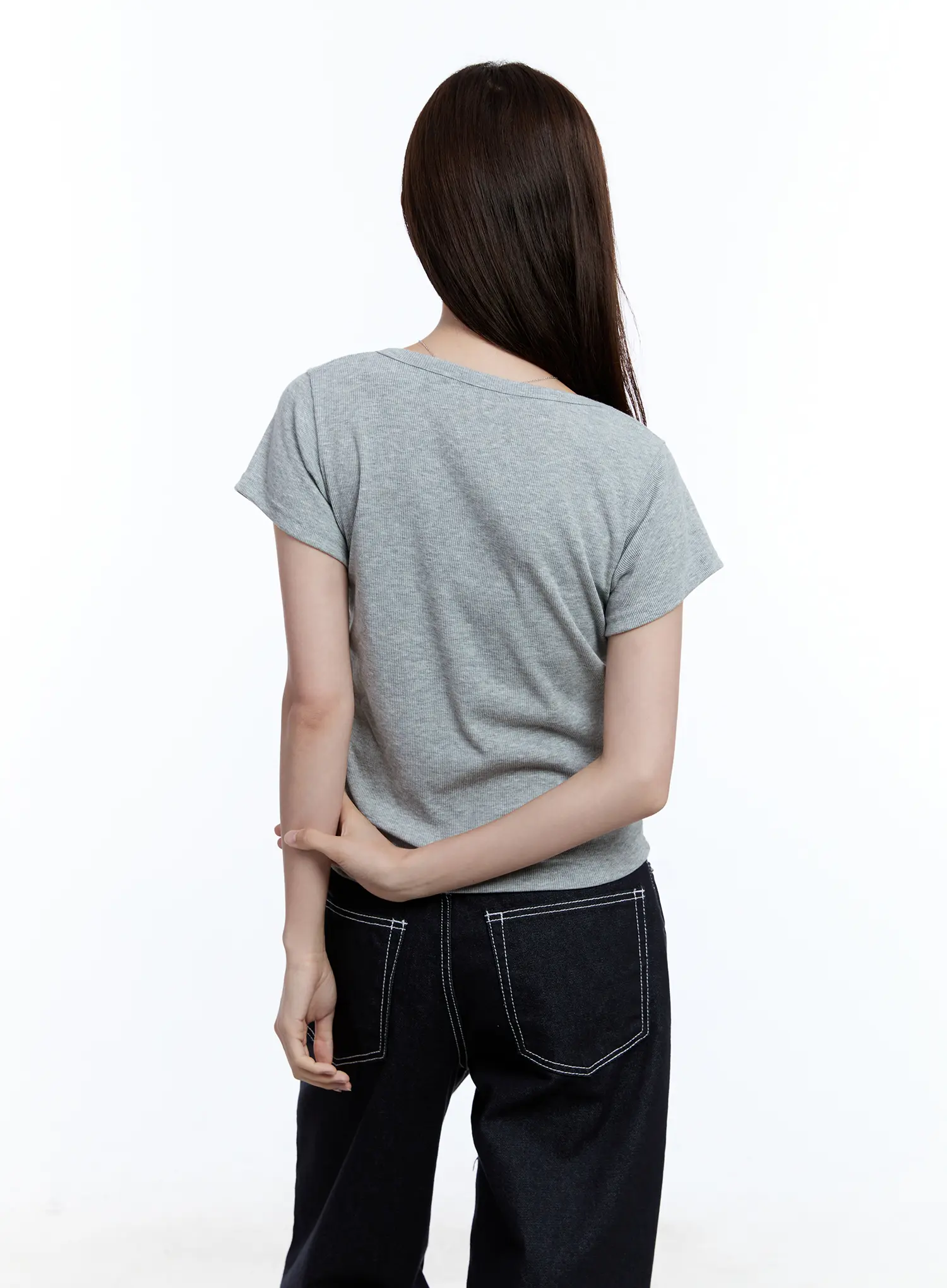 Essential Square Neck Tee CU513 - Image 6
