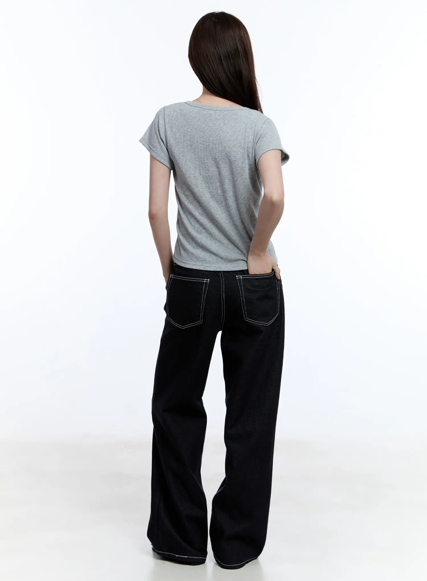 Essential Square Neck Tee CU513 - Image 7
