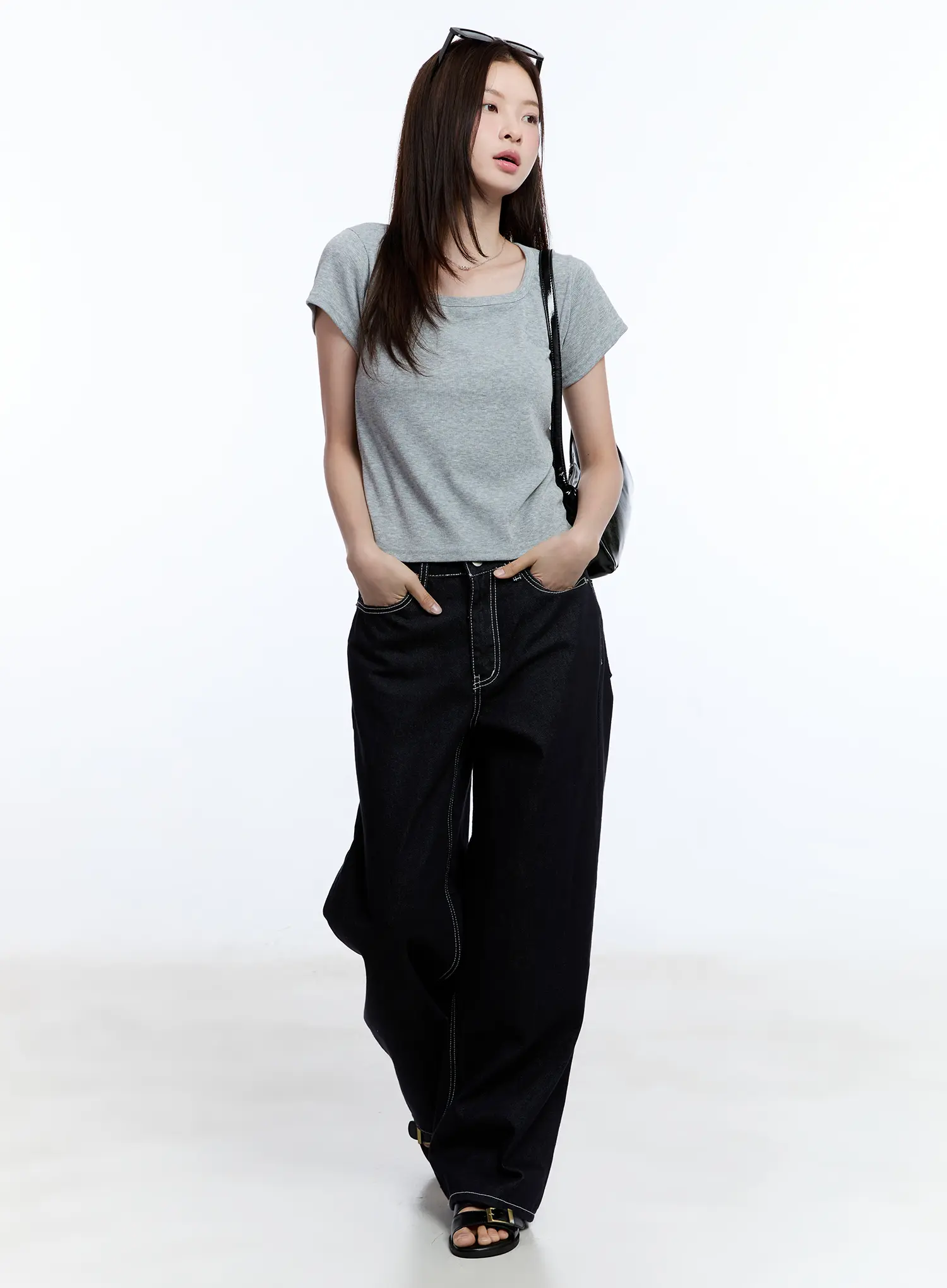 Essential Square Neck Tee CU513 - Image 8