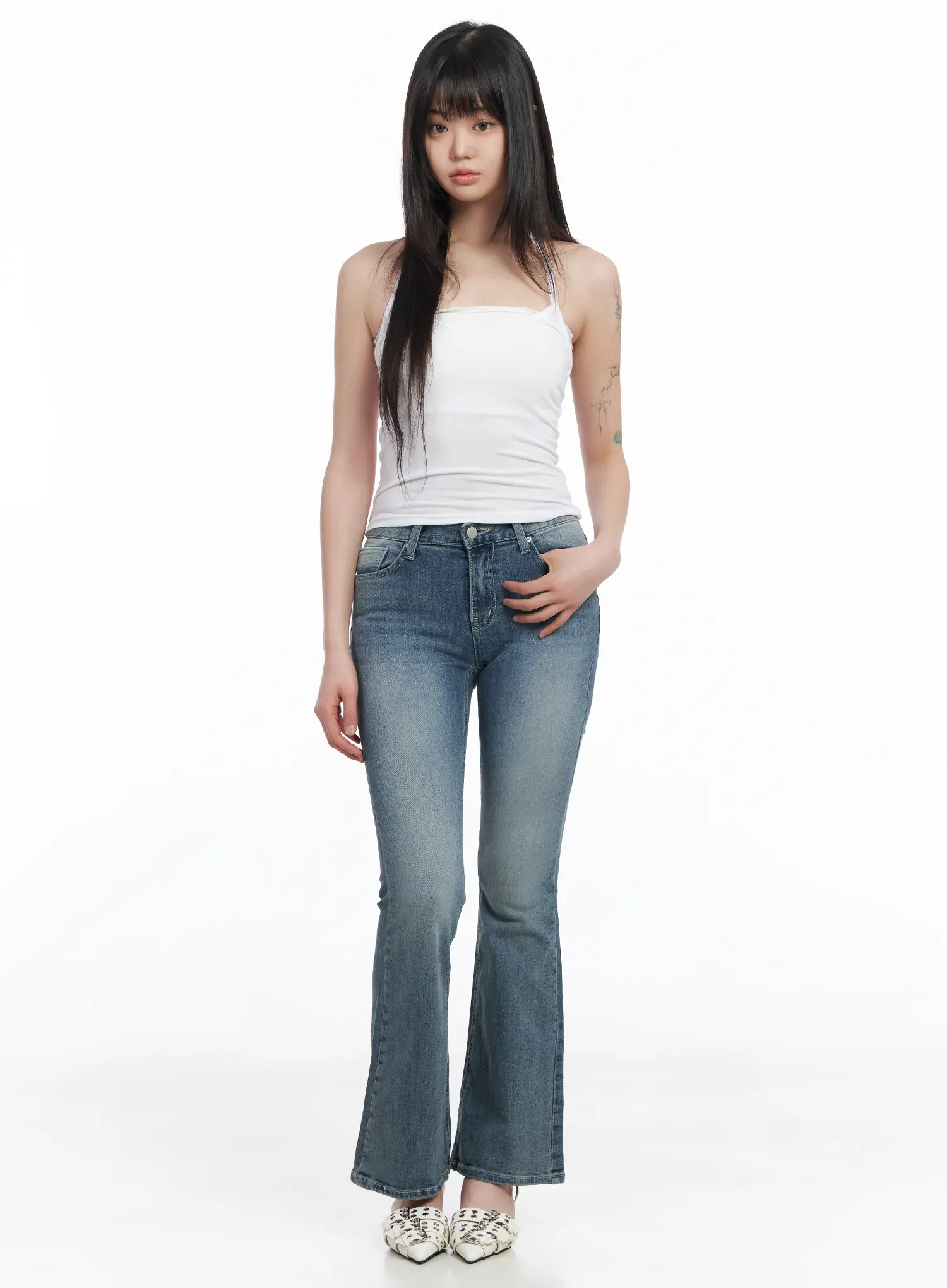 Essential White Halter Top CM513 - Image 5