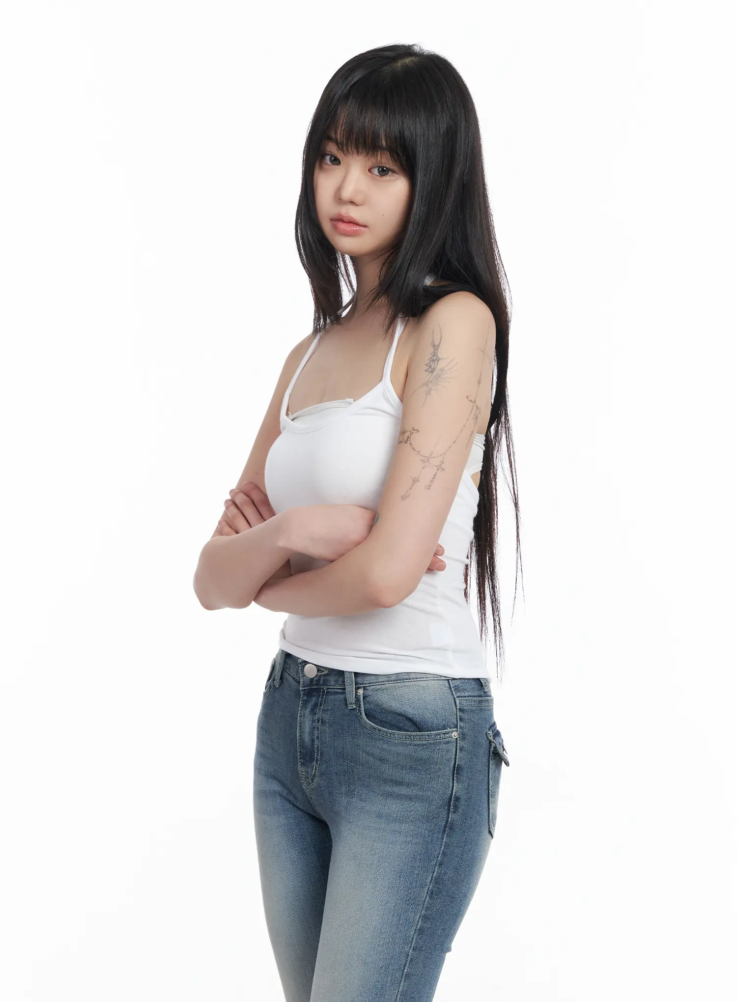 Essential White Halter Top CM513 - Image 6
