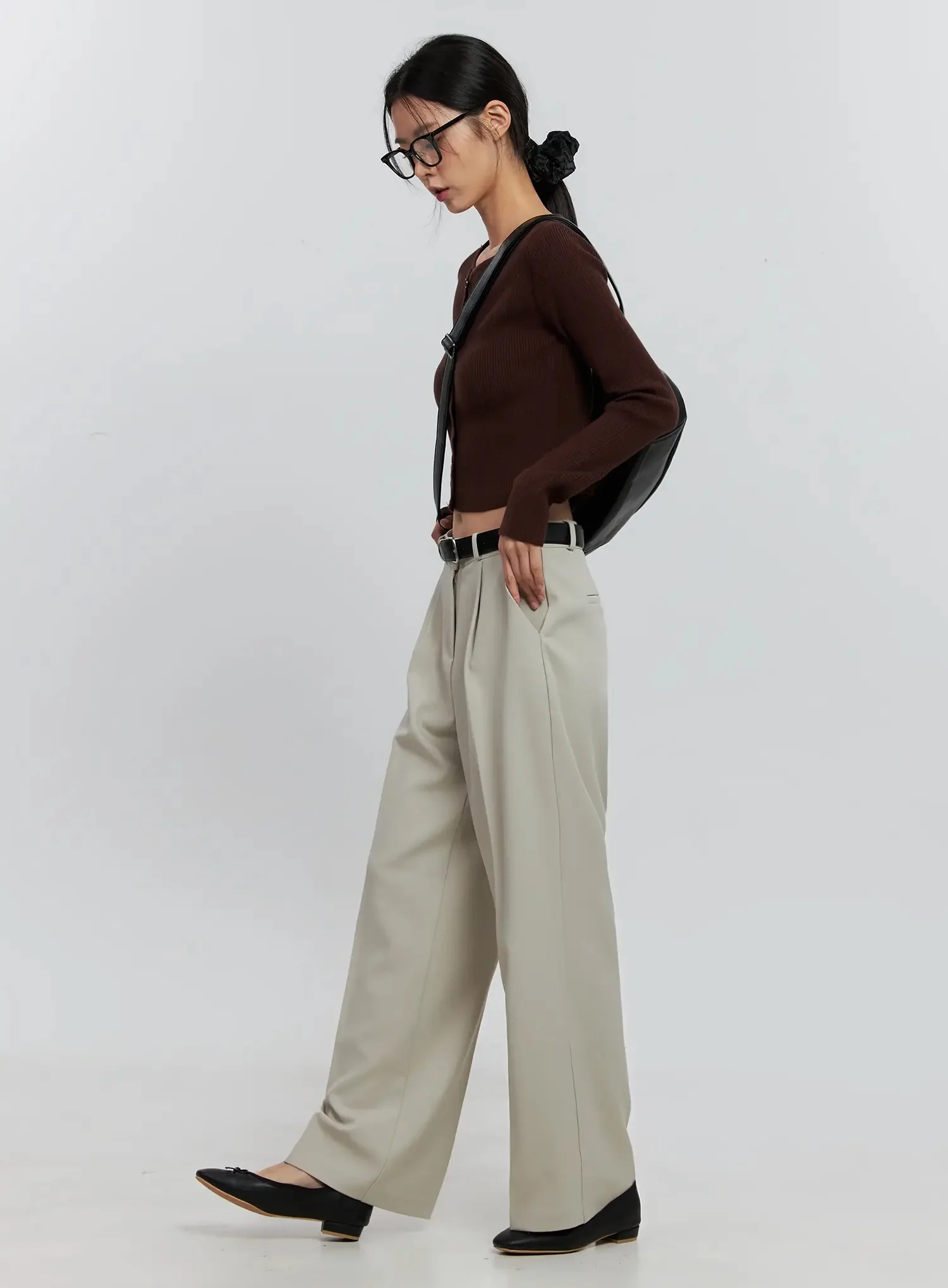 Essential Wide-Leg Slacks IS516