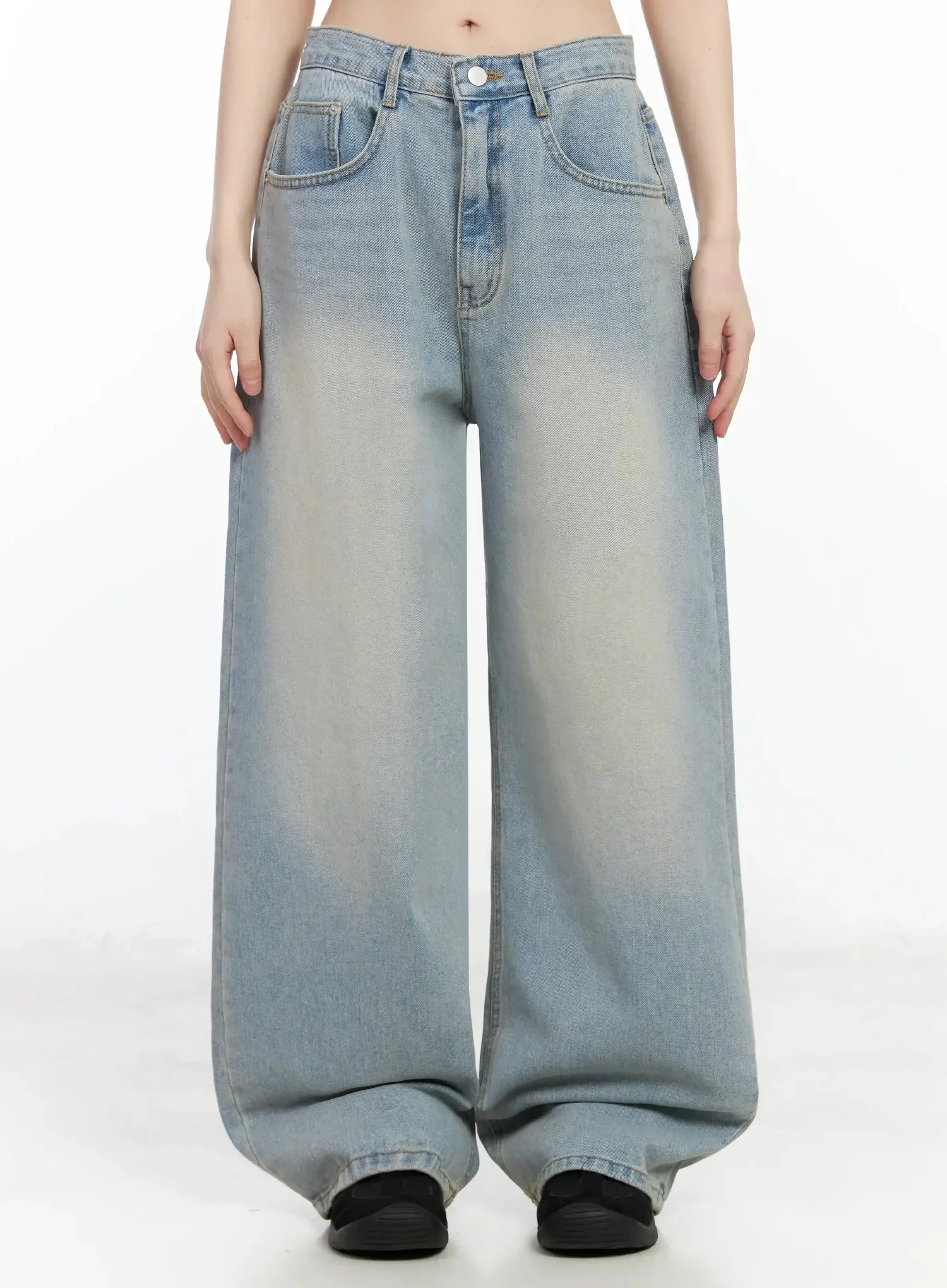 Eugenia Wide Leg Washed Jeans IM523