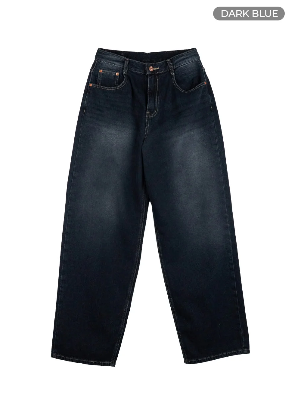 Evelyn Washed Baggy Jeans (Dark Blue) IS402 - Image 8