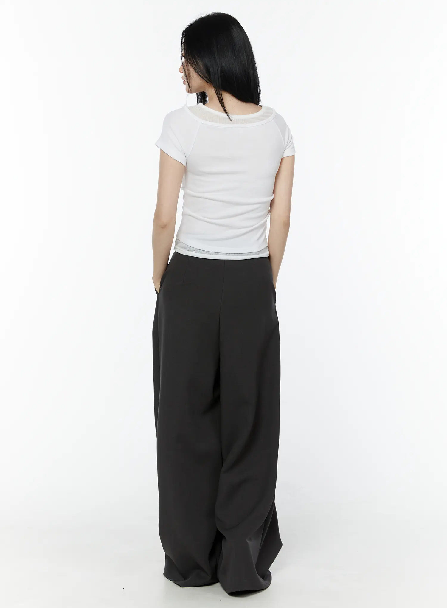 Extra Wide-Fit Slacks IU503 - Image 9