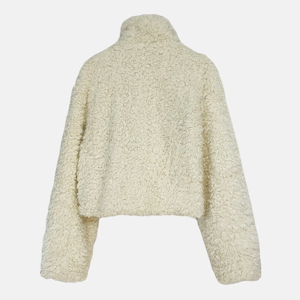 Faux Fur Cropped Jacket J6 - Image 18