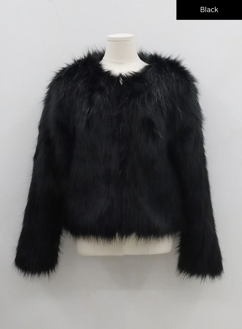 Faux Fur Hook Cropped Jacket CD21 - Image 16