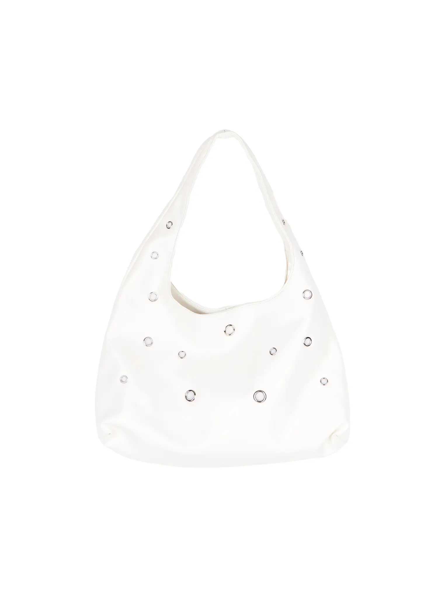 Faux Leather Eyelet Shoulder Bag CU502 - Image 8