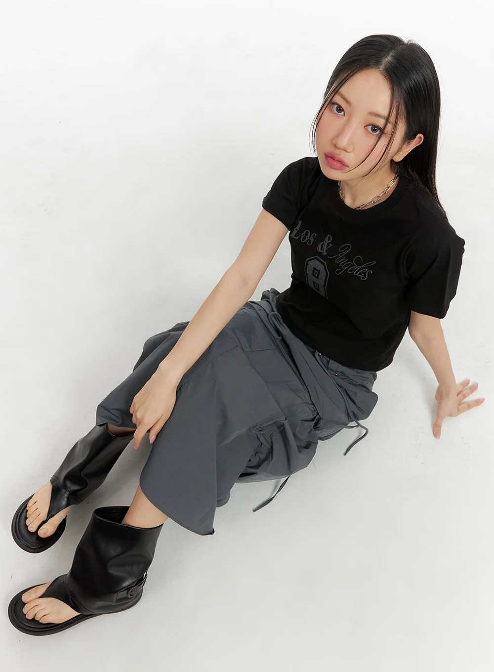 Faux Leather Sandal Boots CM422 - Image 6
