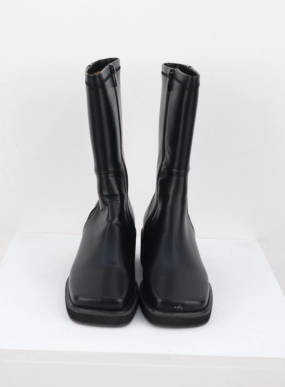 Faux Leather Side Zip Boots OS302 - Image 14