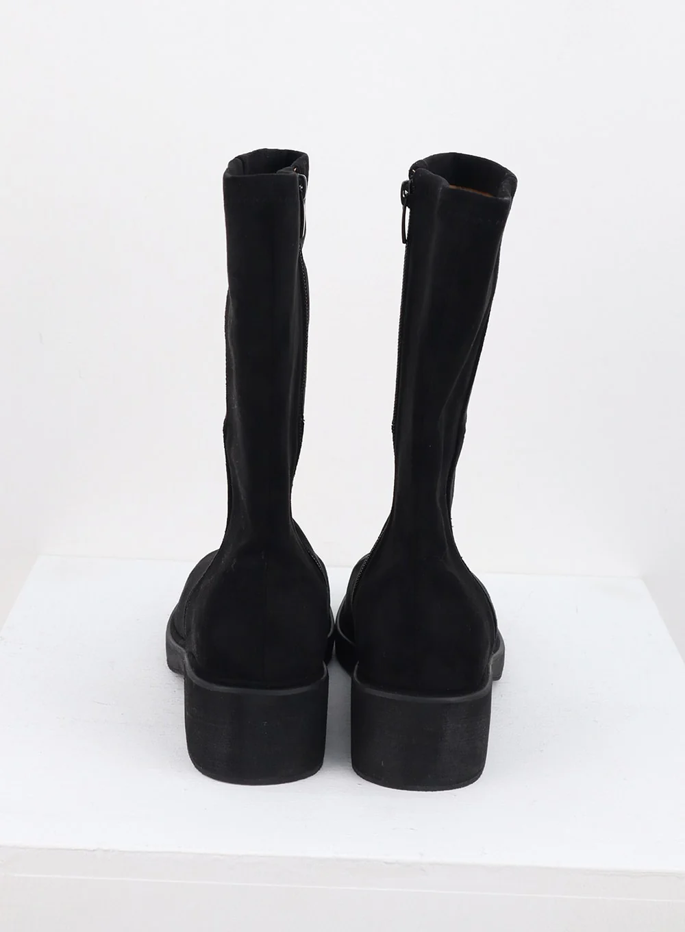 Faux Leather Side Zip Boots OS302 - Image 17