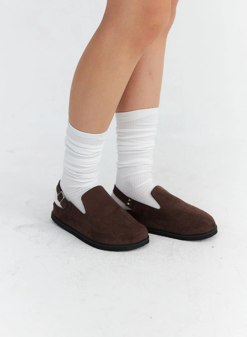 Faux Suede Buckled Sandals CO313 - Image 2
