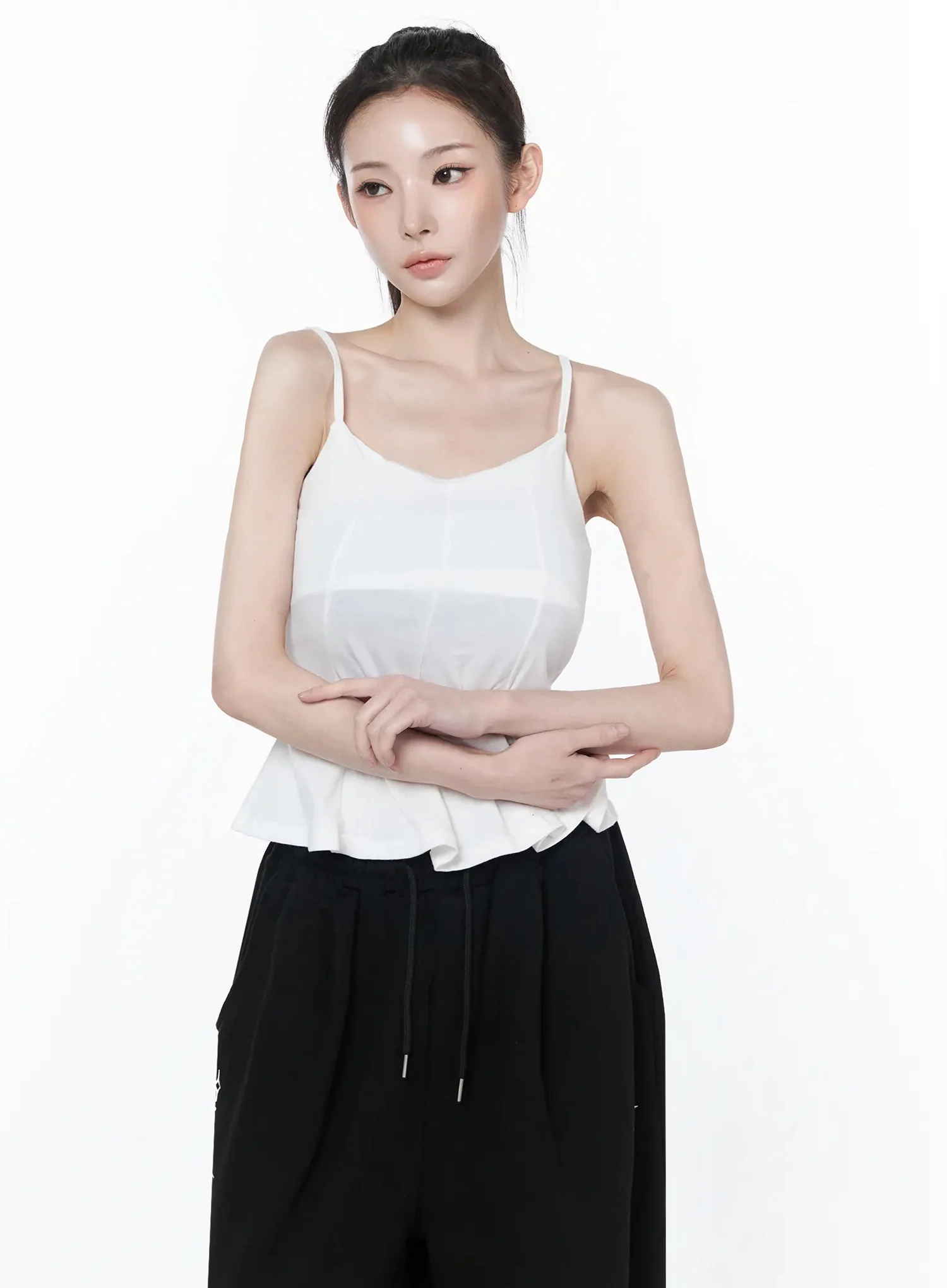 Flare Cami Peplum Top IY515 - Image 6