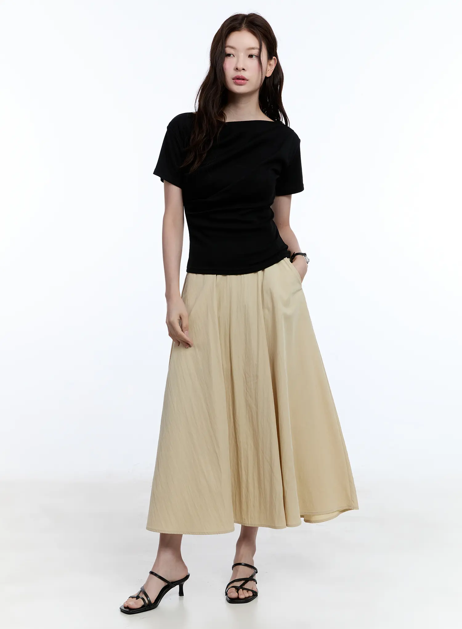 Flared Flowy Midi Skirt CU513 - Image 6