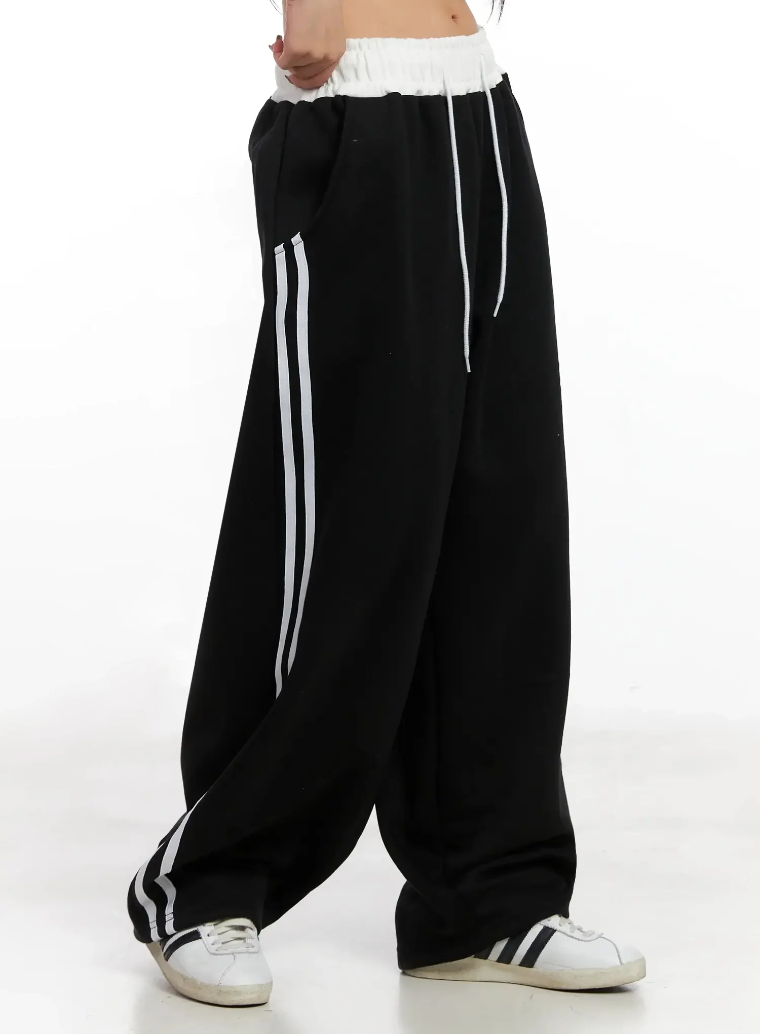 Fleece Baggy Drawstring Sweatpants IN528 - Image 7