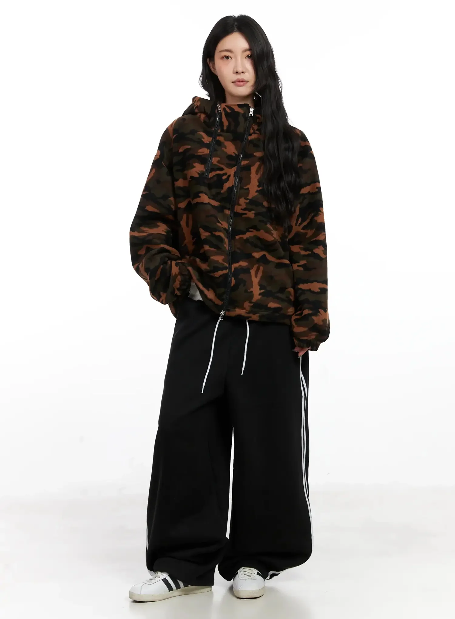 Fleece Baggy Drawstring Sweatpants IN528 - Image 8