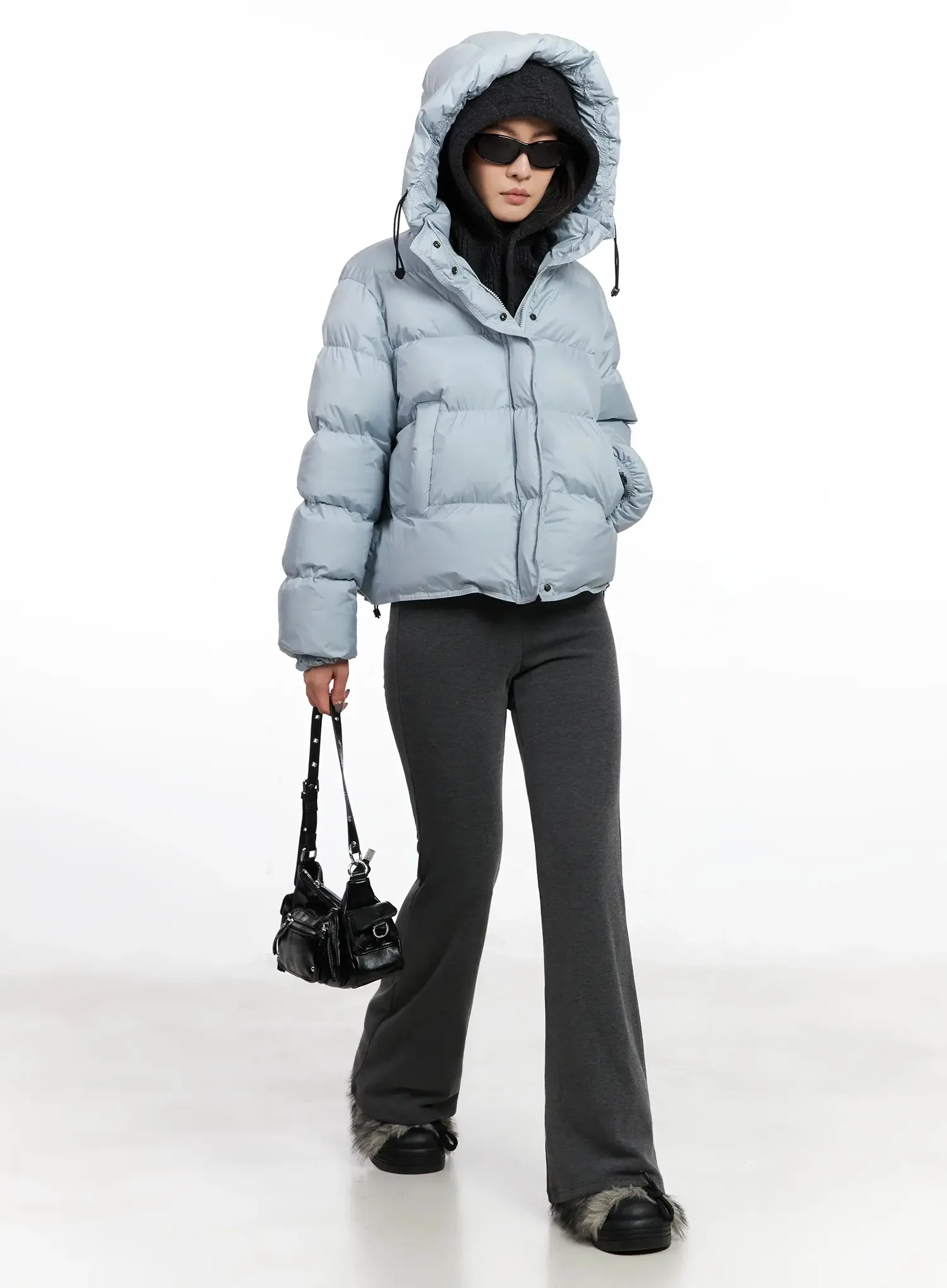 Fleece Bootcut Sweatpants IN528 - Image 2