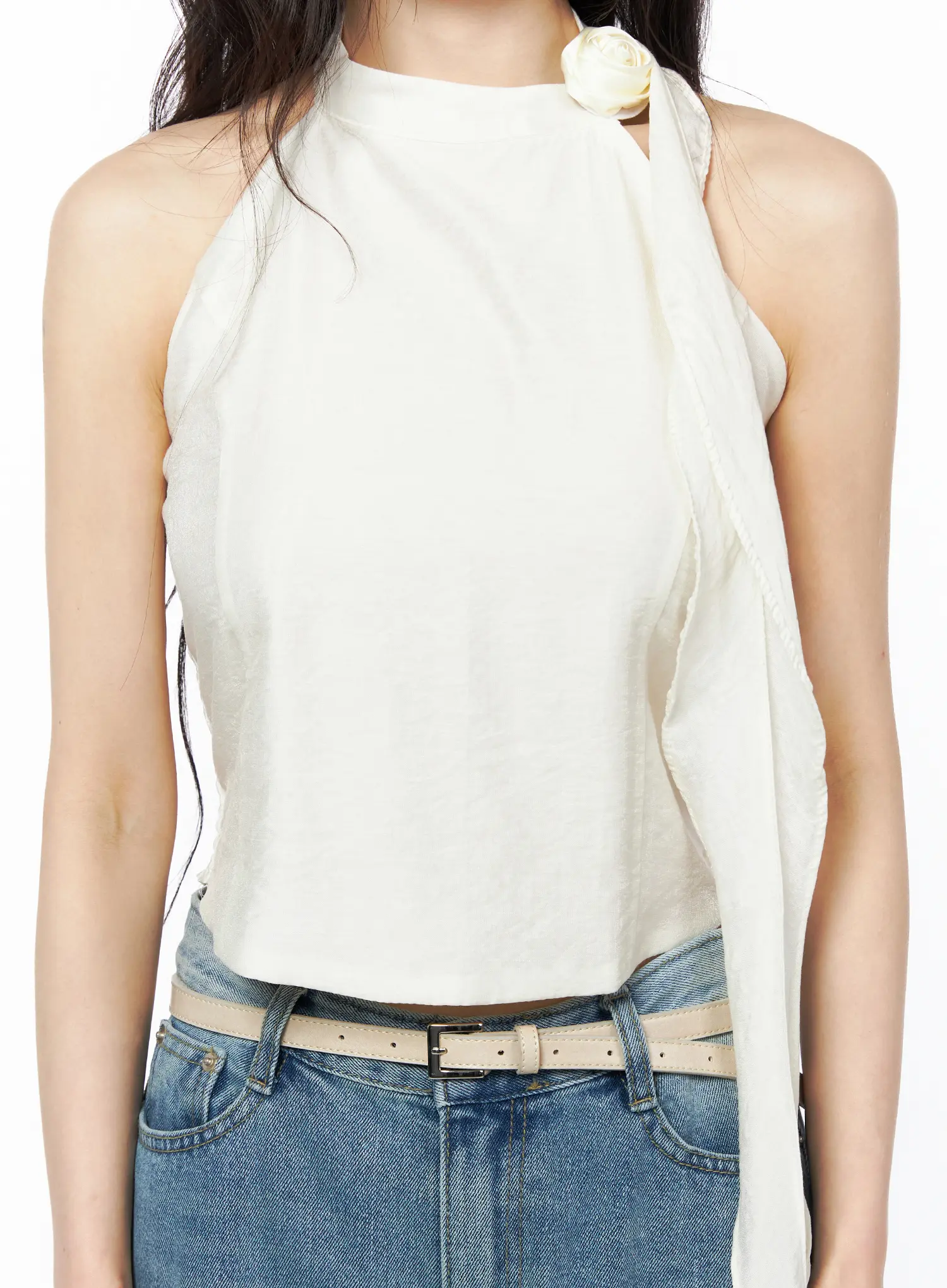 Floral Accent Blouse CU511 - Image 4