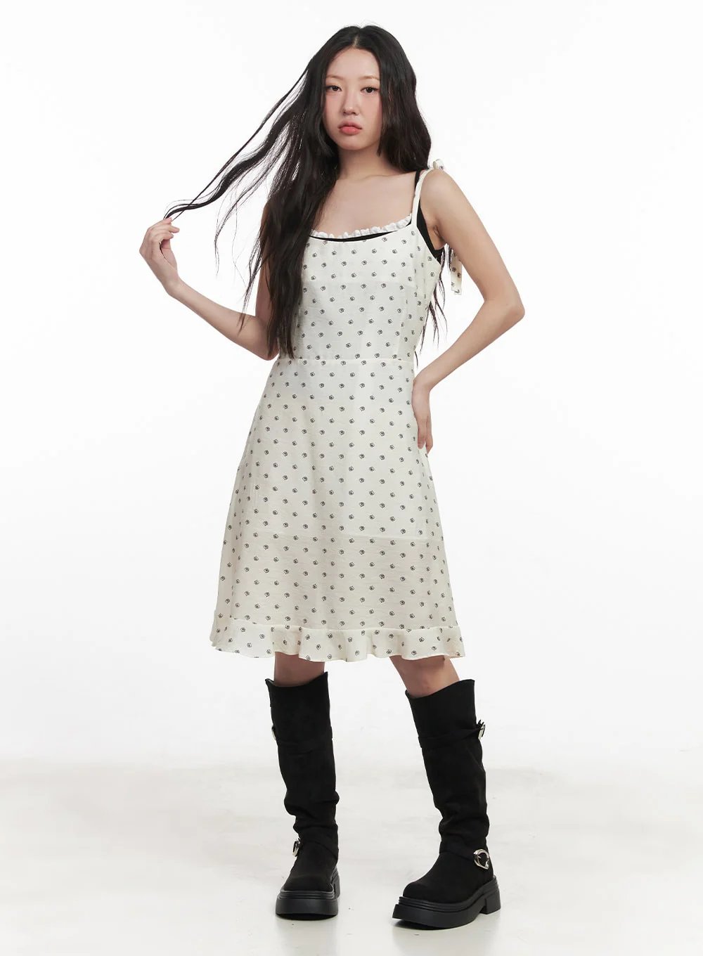 Floral Flare Cami Midi Dress IM528