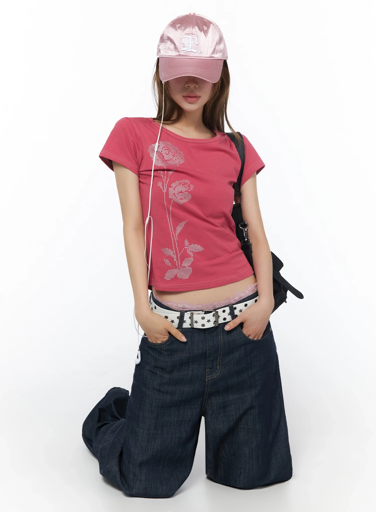 Floral Graphic Short Sleeve Top IU525 - Image 10