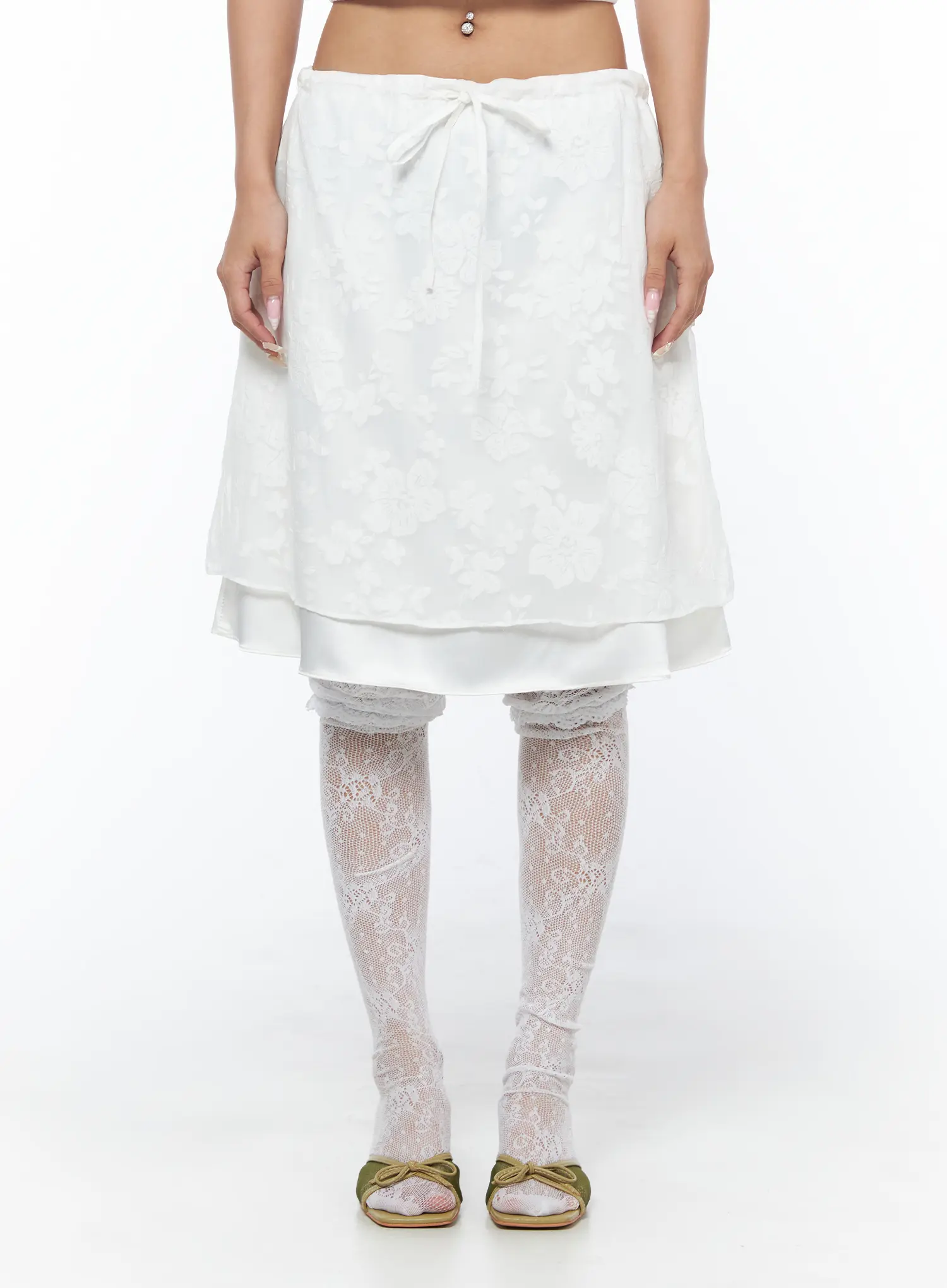 Floral Midi Skirt CU523 - Image 10
