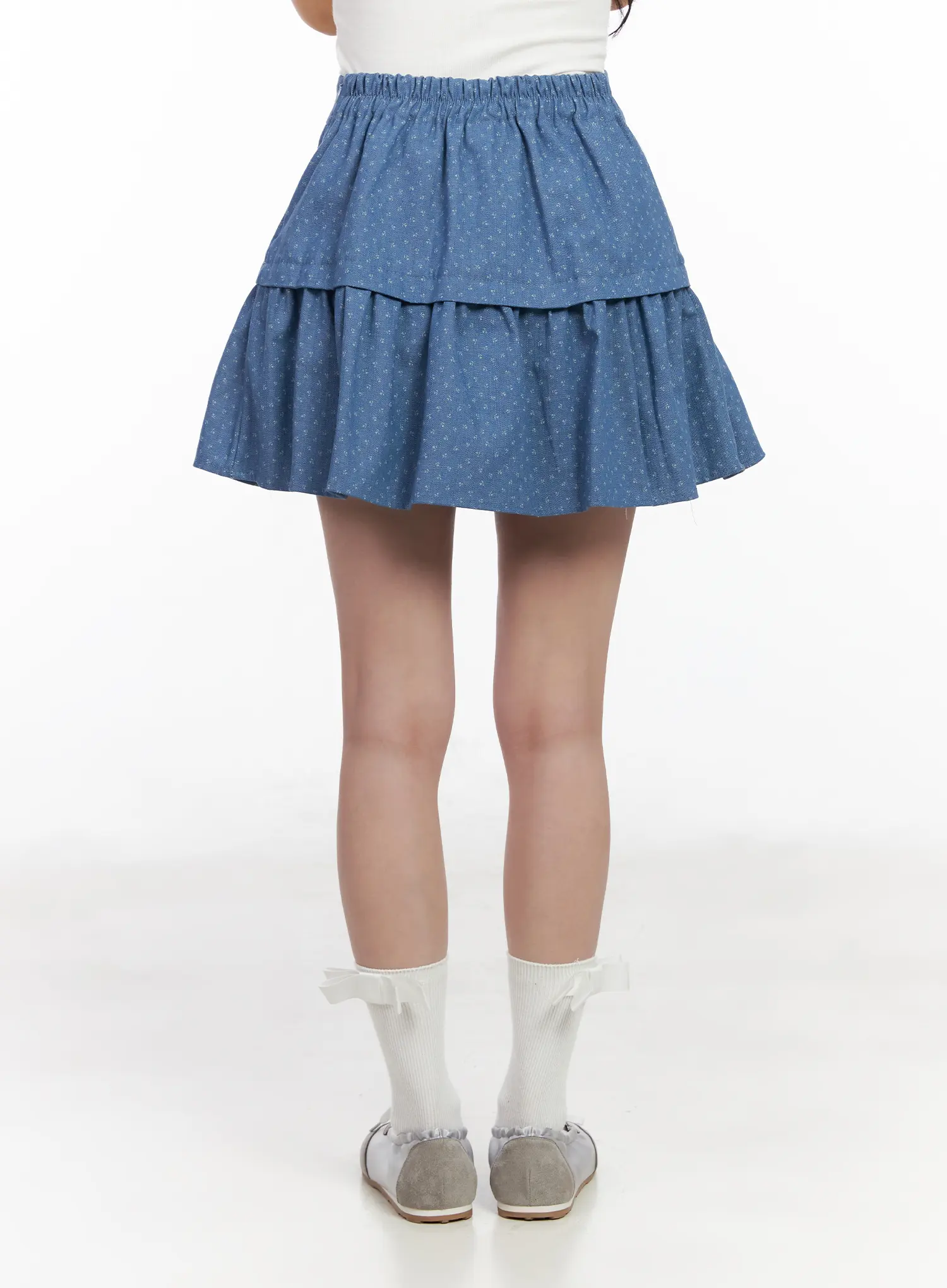 Floral Pattern Flare Mini Skirt CM527 - Image 5