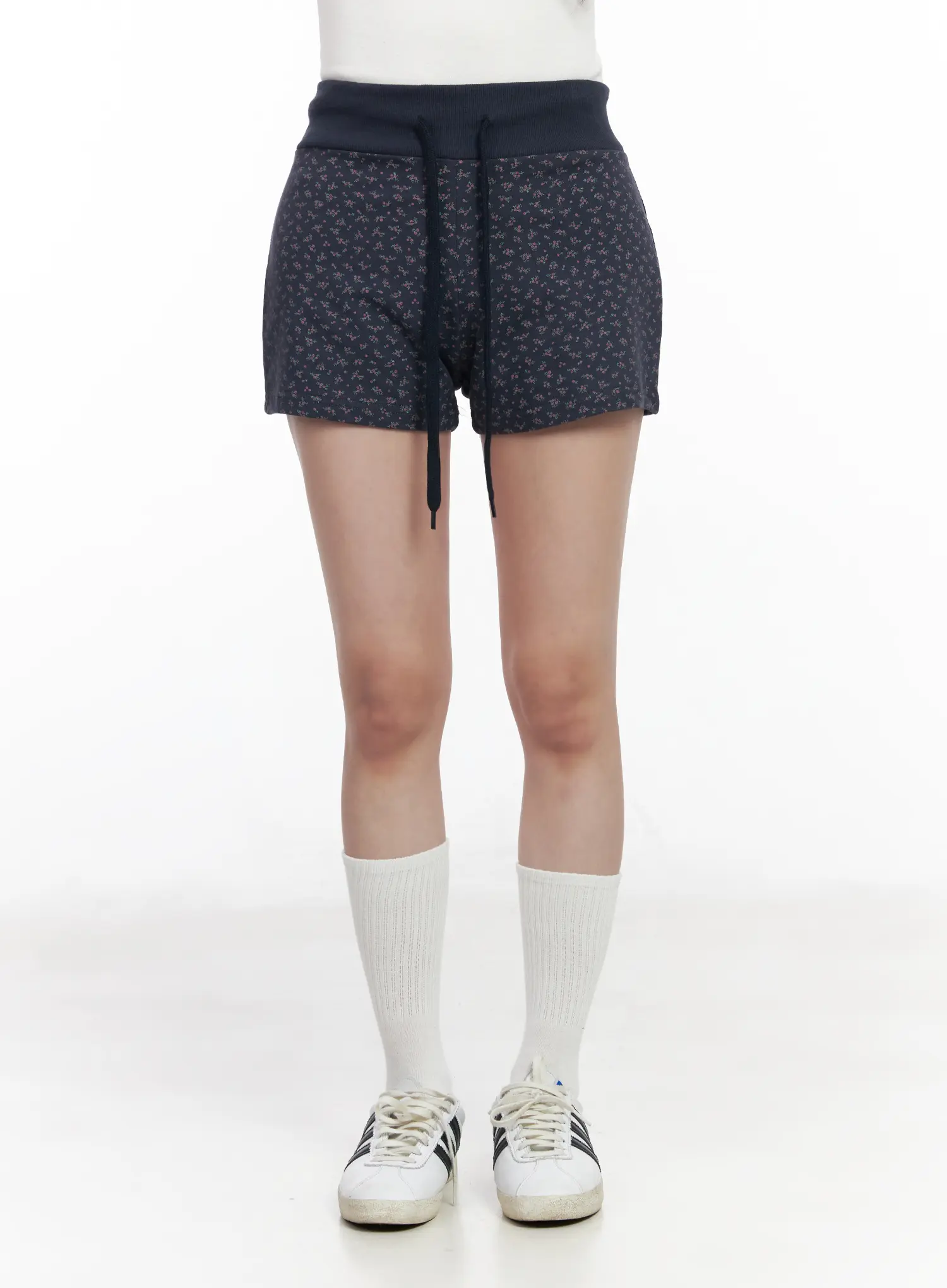 Floral Print Banded Shorts CM527 - Image 8