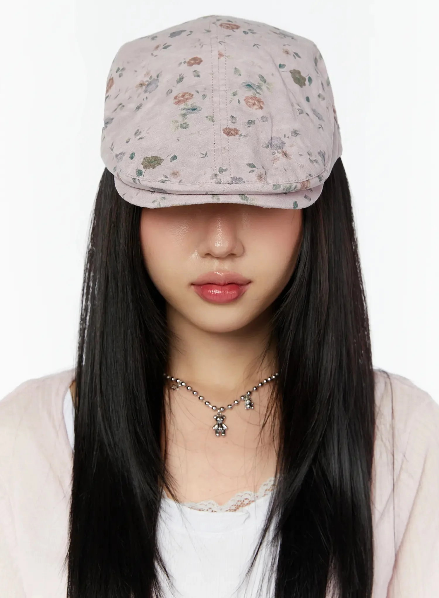 Floral Print Flat Cap IU524 - Image 5