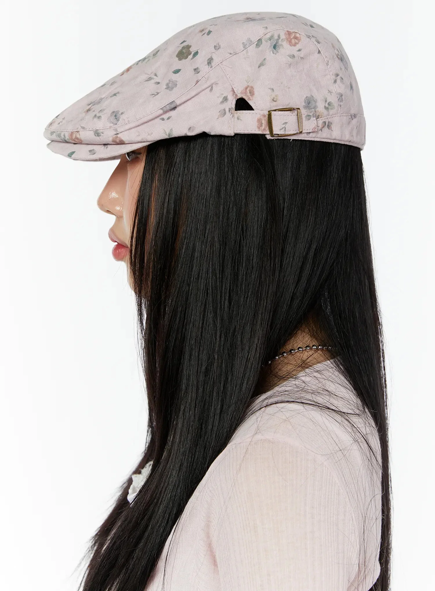 Floral Print Flat Cap IU524 - Image 7