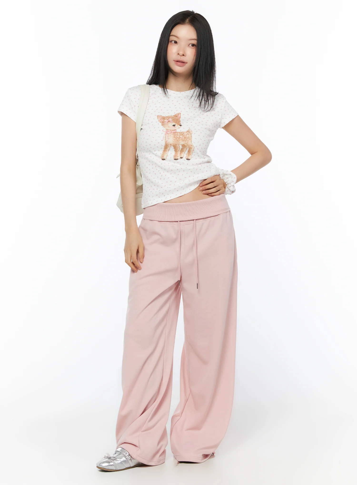 Floral Print Graphic Tee IU516 - Image 10