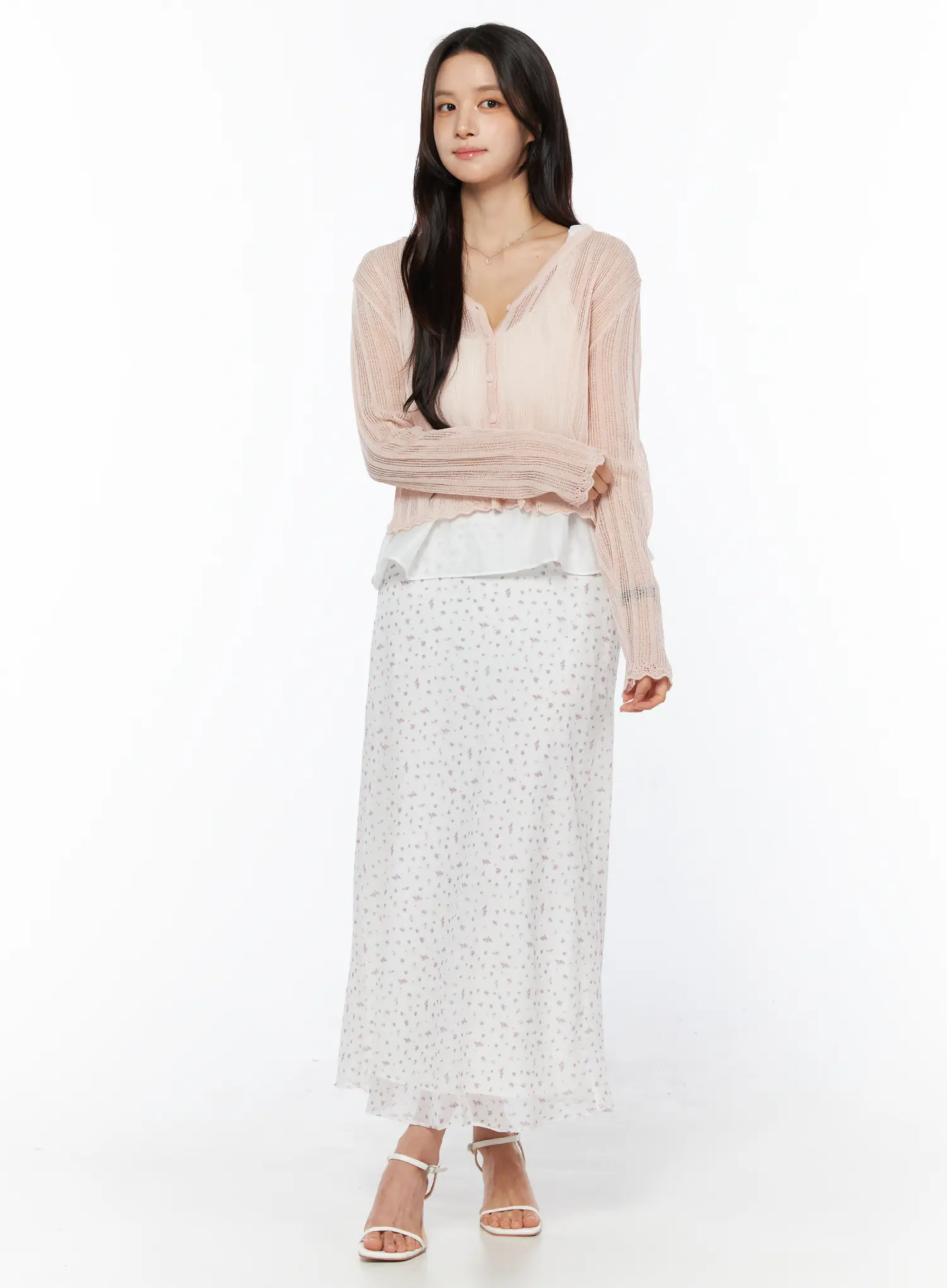 Floral Print Maxi Skirt CU522 - Image 5