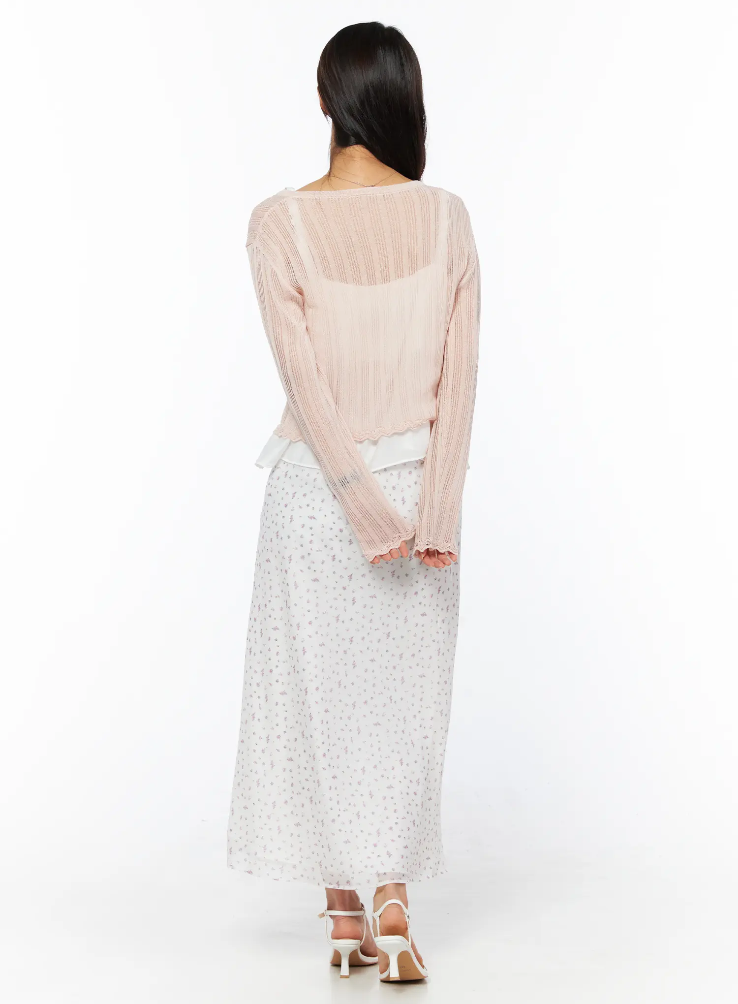 Floral Print Maxi Skirt CU522 - Image 8