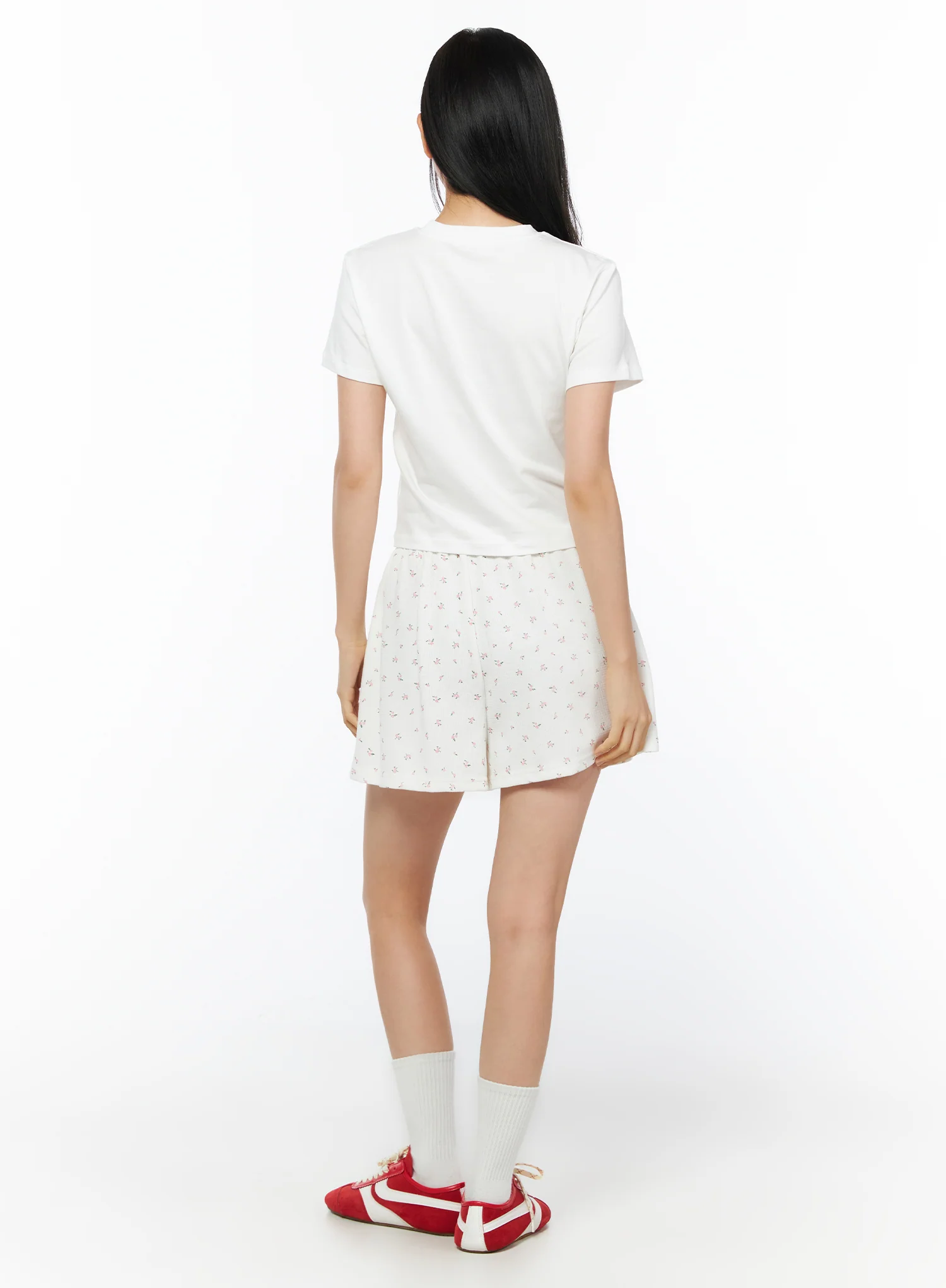 Floral Print Shorts IU516 - Image 9