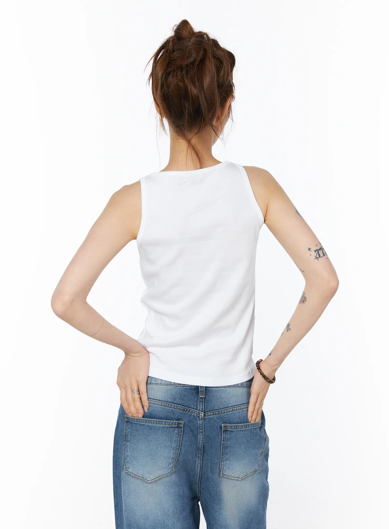Floral Print Sleeveless Top CY527 - Image 7