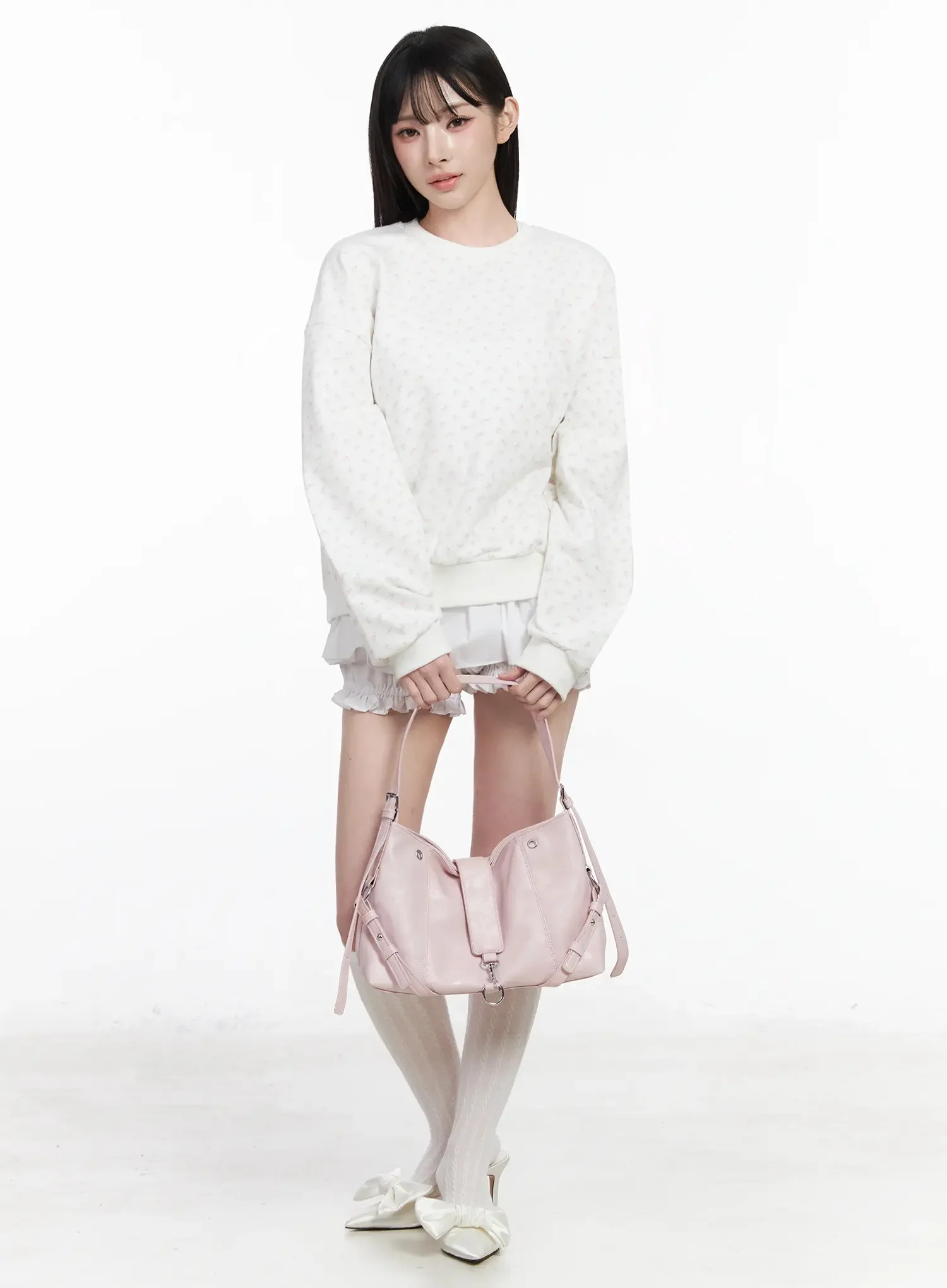 Floral Print Sweatshirt IY511