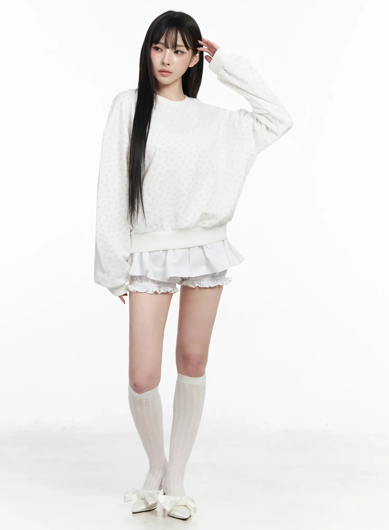 Floral Print Sweatshirt IY511 - Image 5