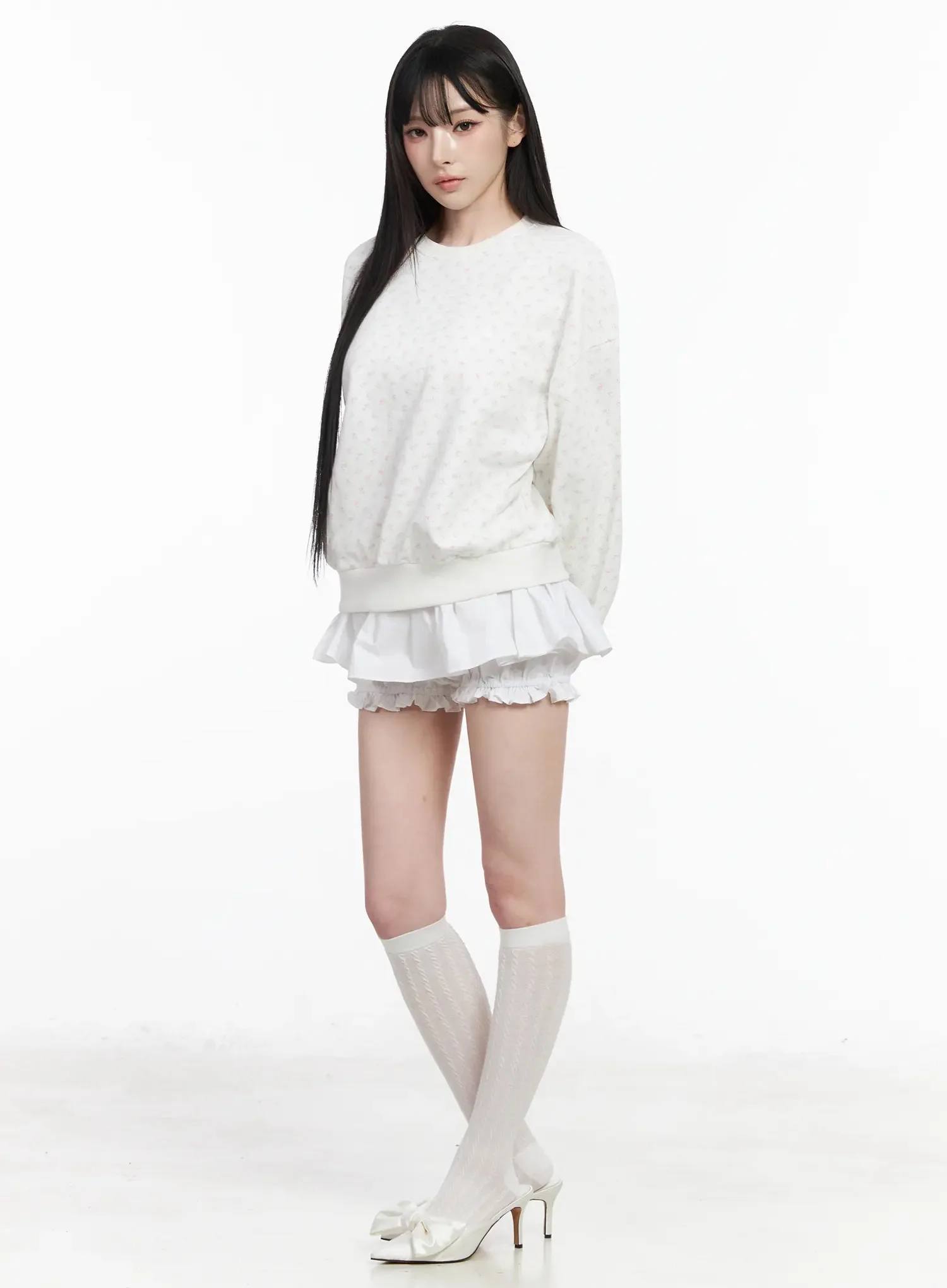 Floral Print Sweatshirt IY511 - Image 6