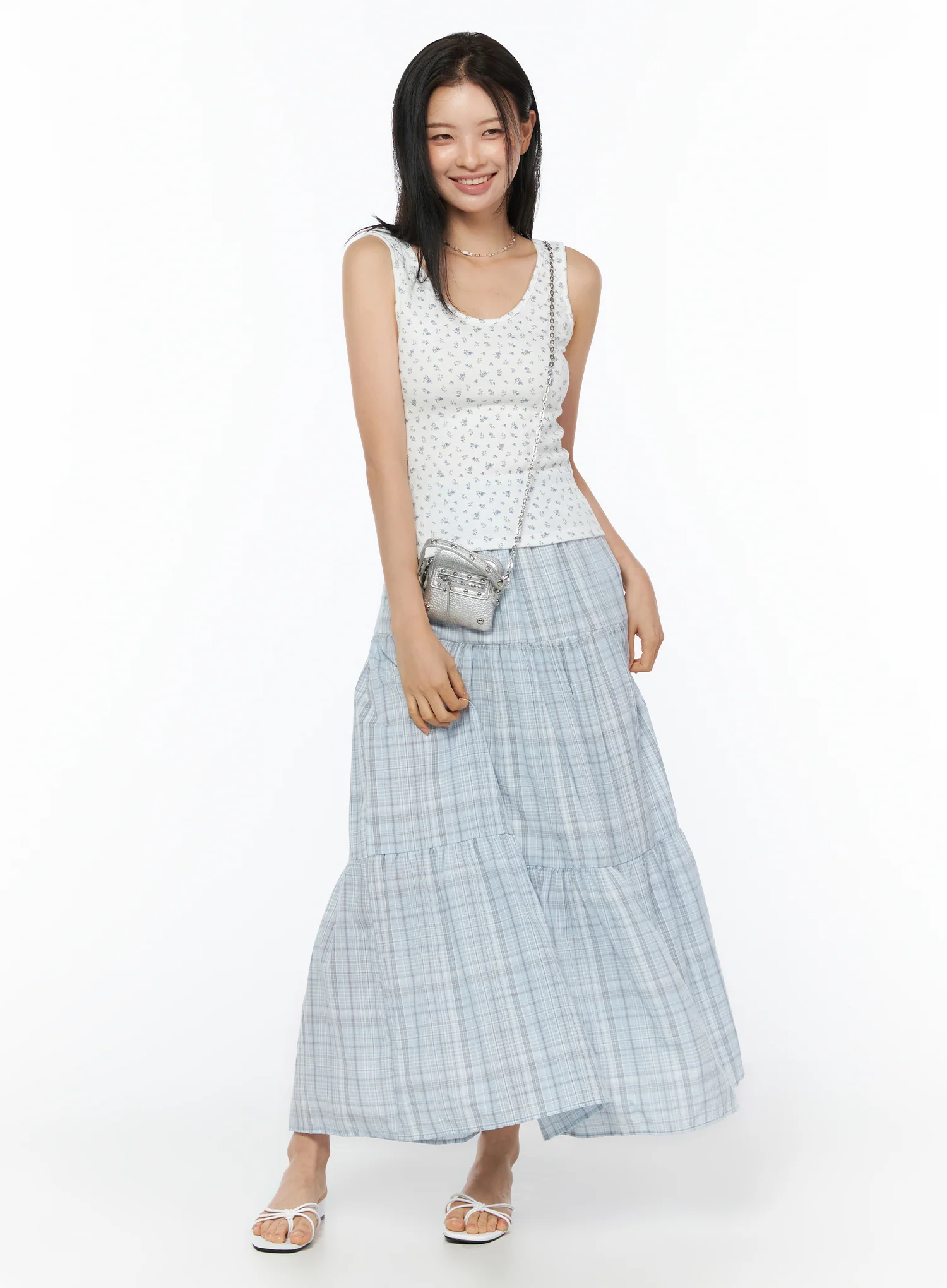Floral U-Neck Tank Top IU519 - Image 3
