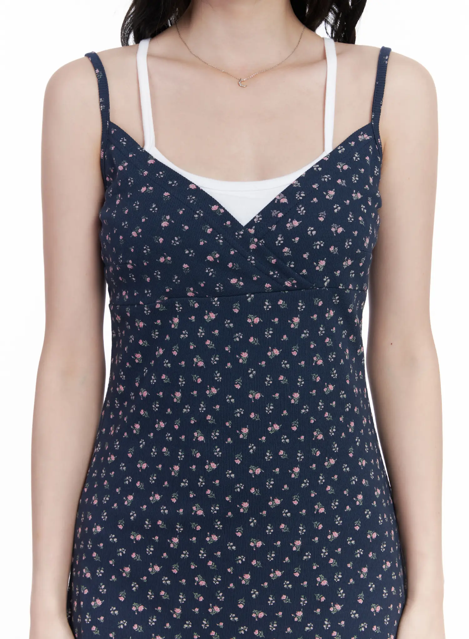 Floral V-Neck Mini Dress CA509 - Image 4