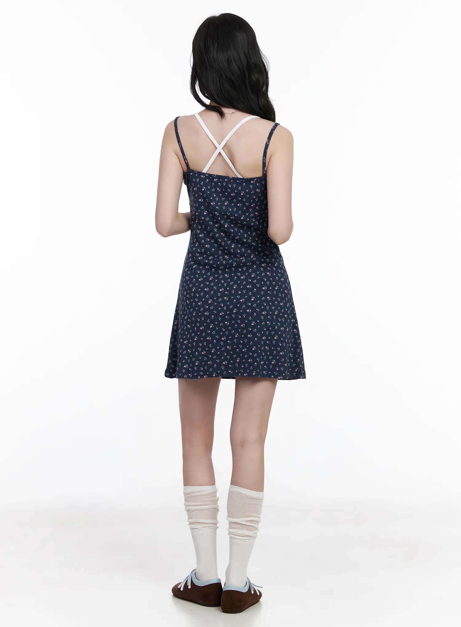 Floral V-Neck Mini Dress CA509 - Image 8