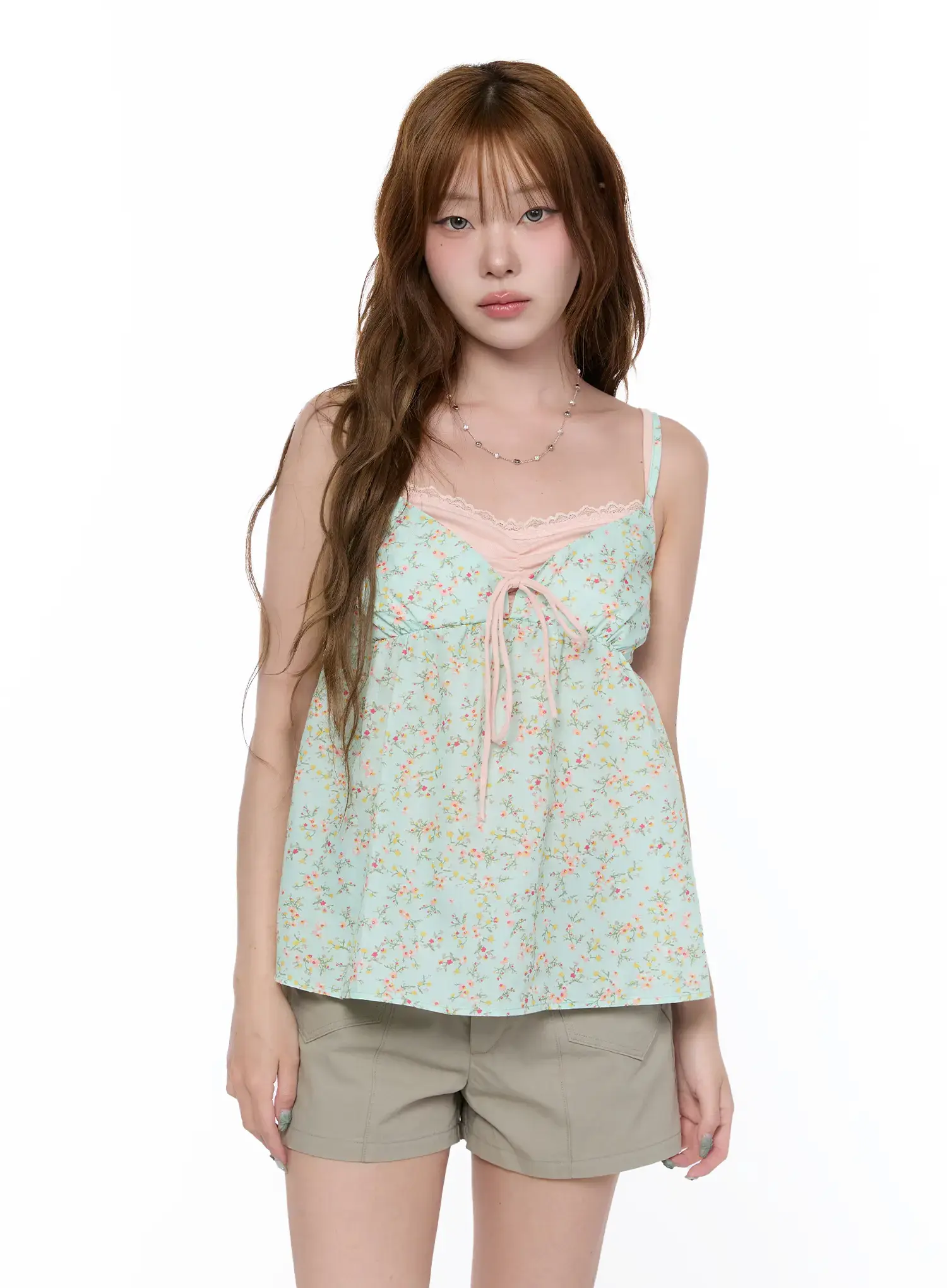 Flower Layering Tank Top CA522 - Image 2