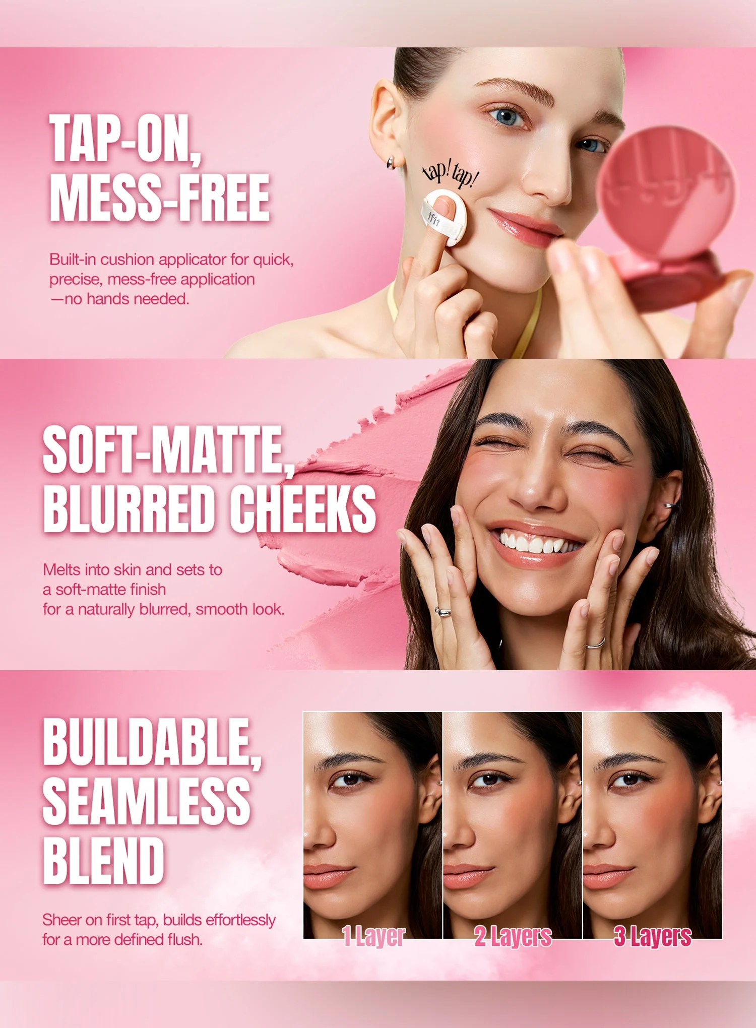 Fluffy Velvet Cushion Blush (4g) - Image 2